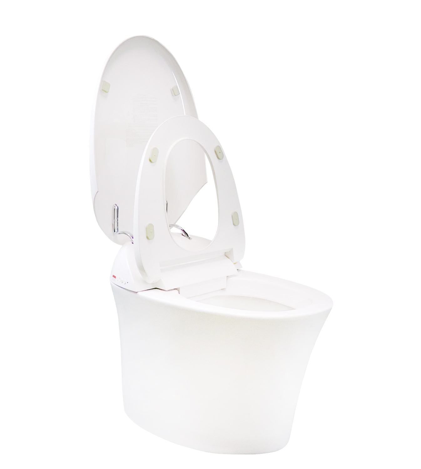 Bidet para Inodoro Color Blanco de Altura Estándar, Alargado, de Cierre Suave Inteligente de una Sola Pieza con Etiqueta WaterSense de 1.28 GPF y descarga de 12 pulgadas.
