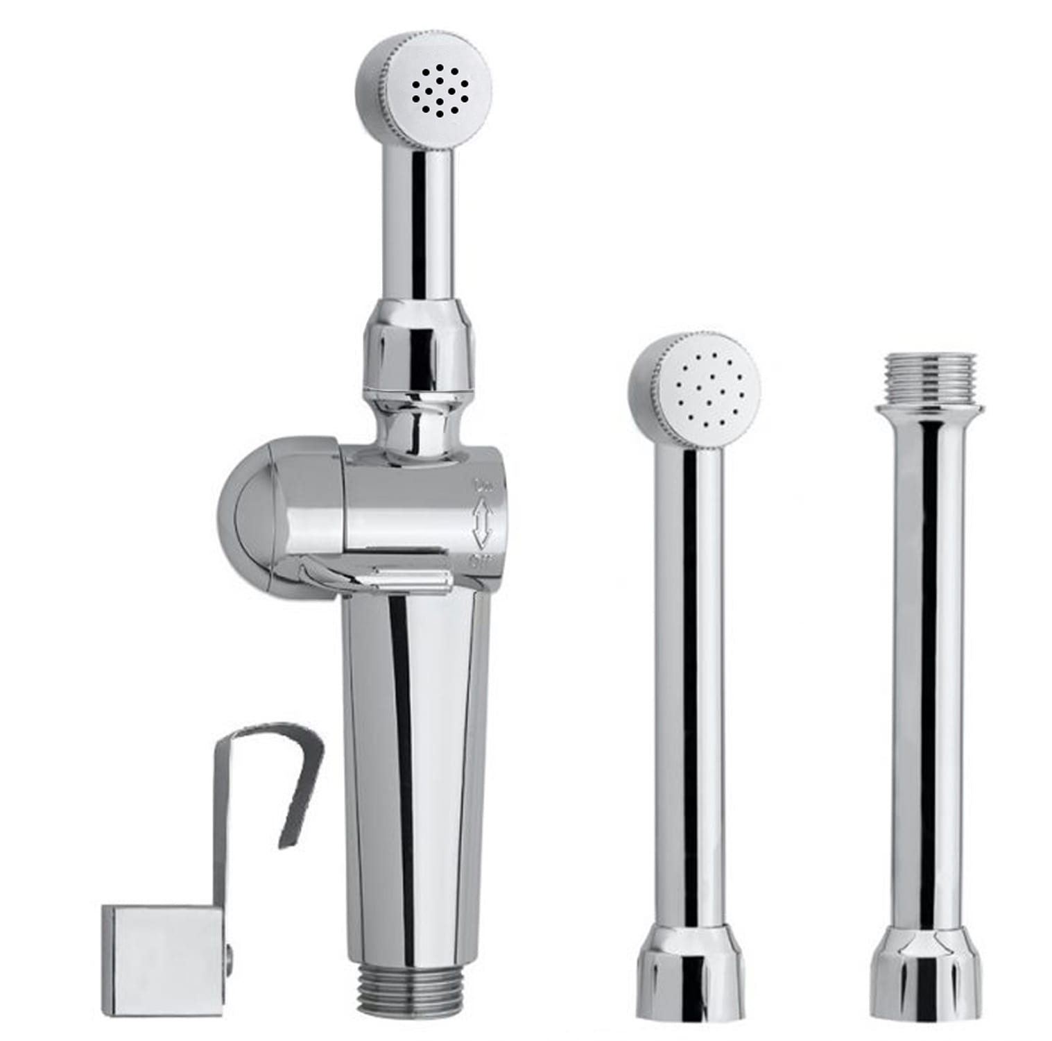 Rociador de bidé manual montado en el inodoro Aquaus Chrome ABT-360.
