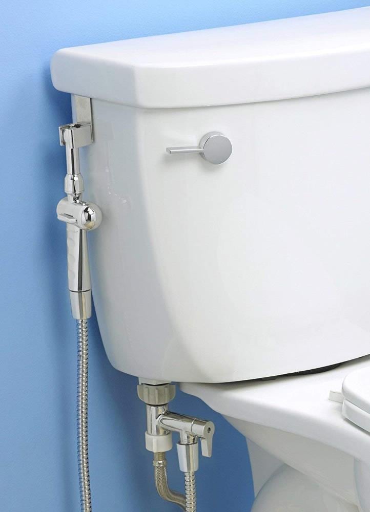 Regadera de pañales cromada para inodoro Aquaus ADST-360