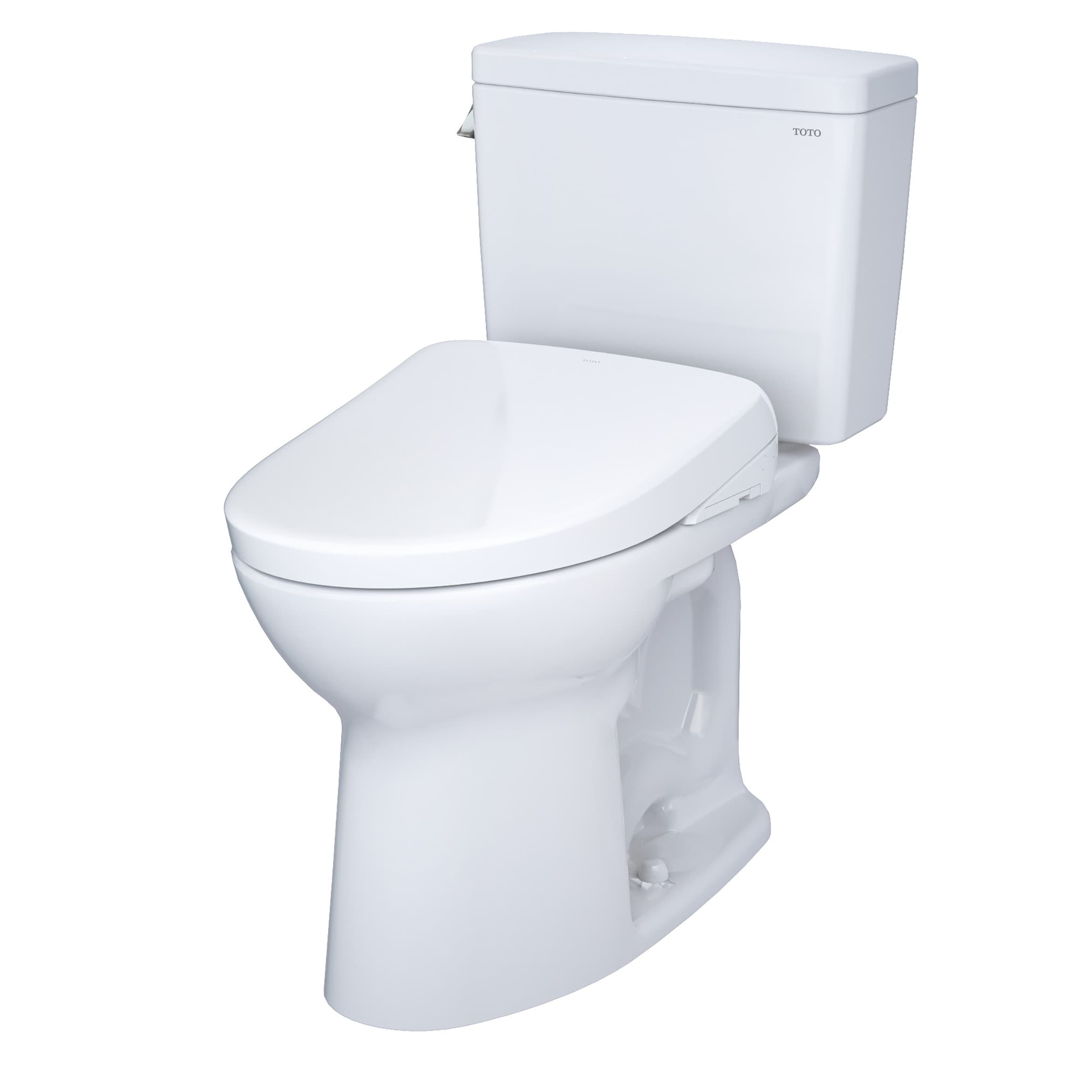 TOTO Drake Algodón Blanco Sencillo Alargado Altura Personalizada Cierre Suave Bidet de 2 Piezas 12 pulgadas de Rough-In 1.6 GPF MW7764736CSGA-01