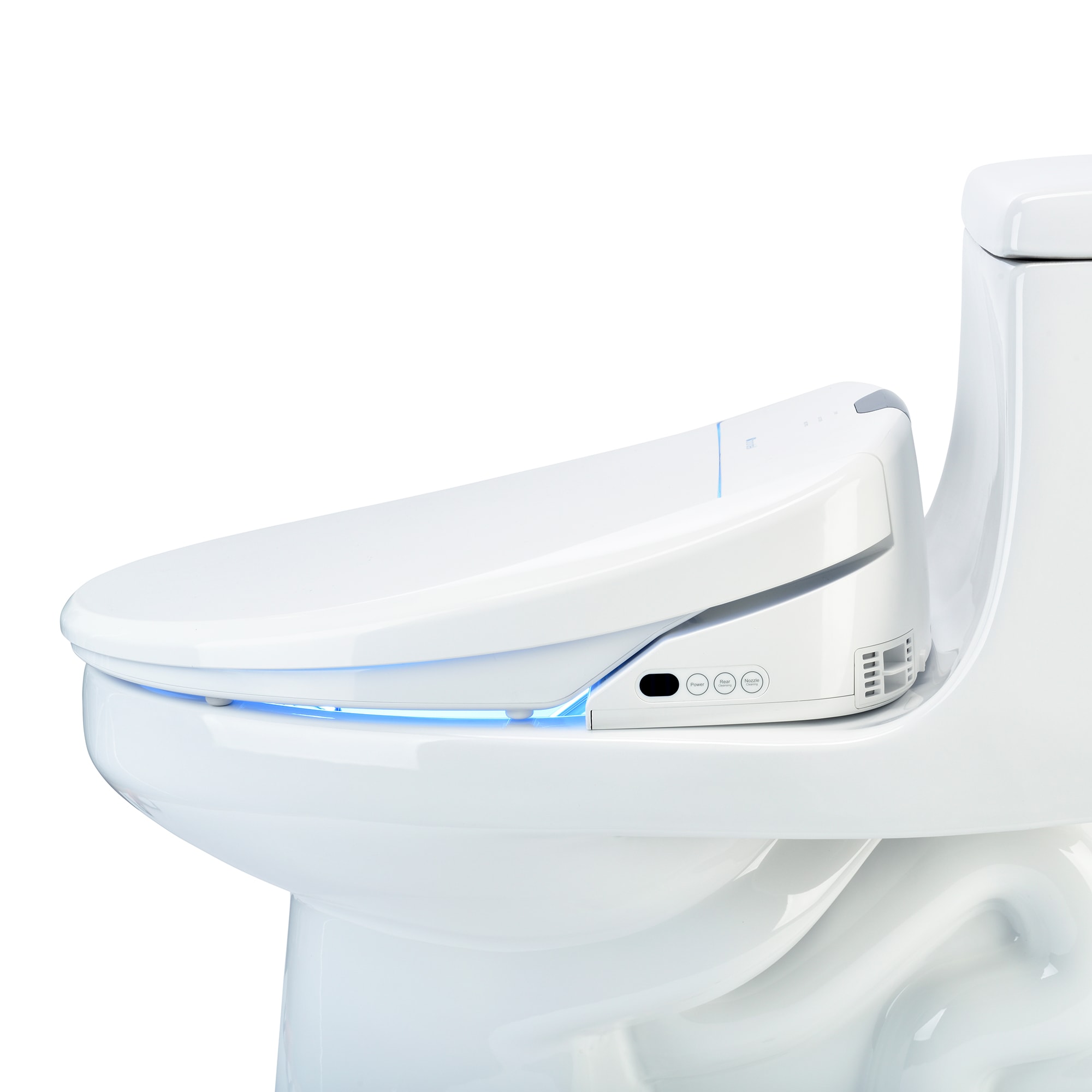 Asiento de Bidé Caliente de Plástico Blanco Redondo con Cierre Suave Brondell Swash 1400