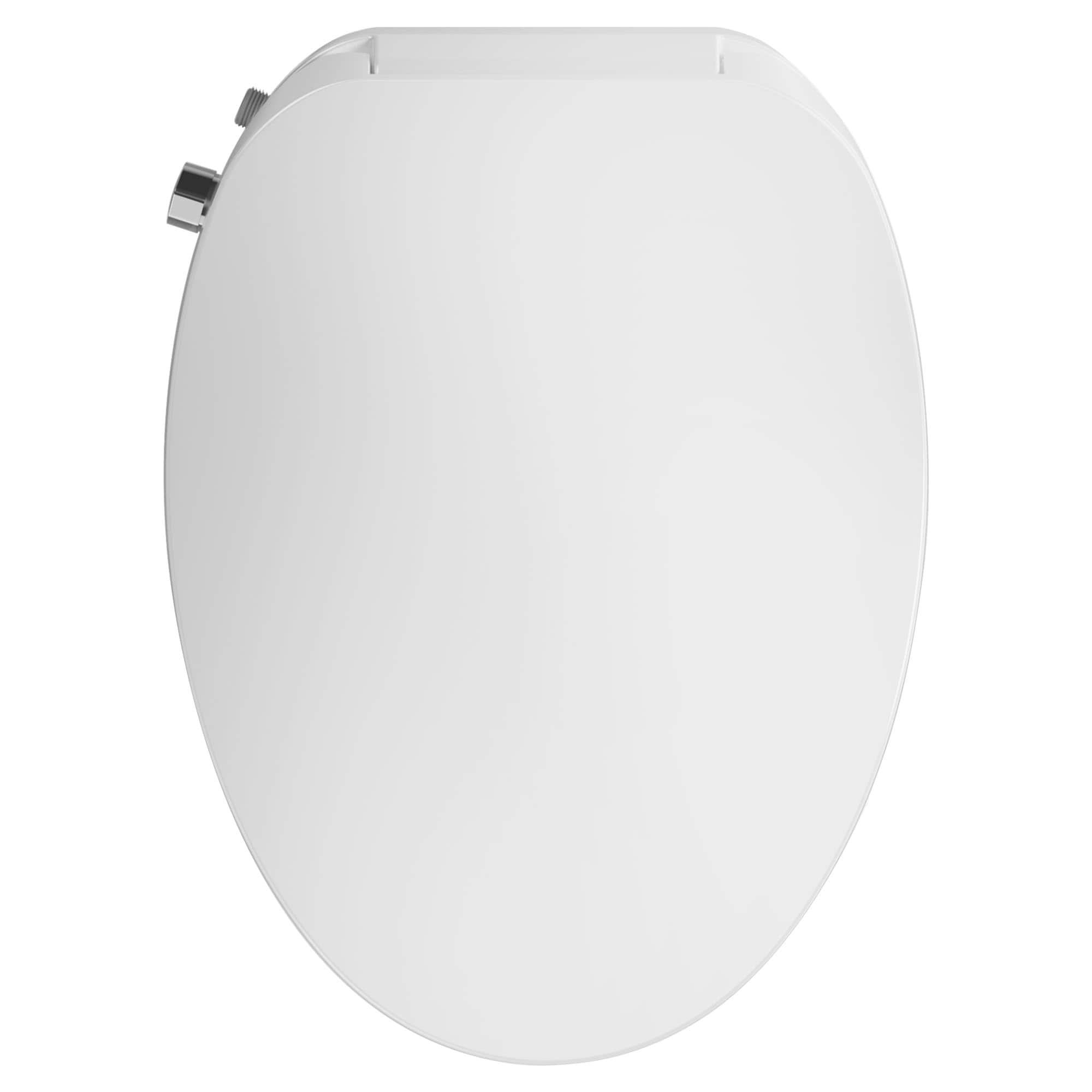 Asiento de Inodoro con Bidé American Standard AquaWash 2 Manual SpaLet de Plástico Blanco Alargado Suave con Cierre Suave y Calefacción611 8019A60GPC.020