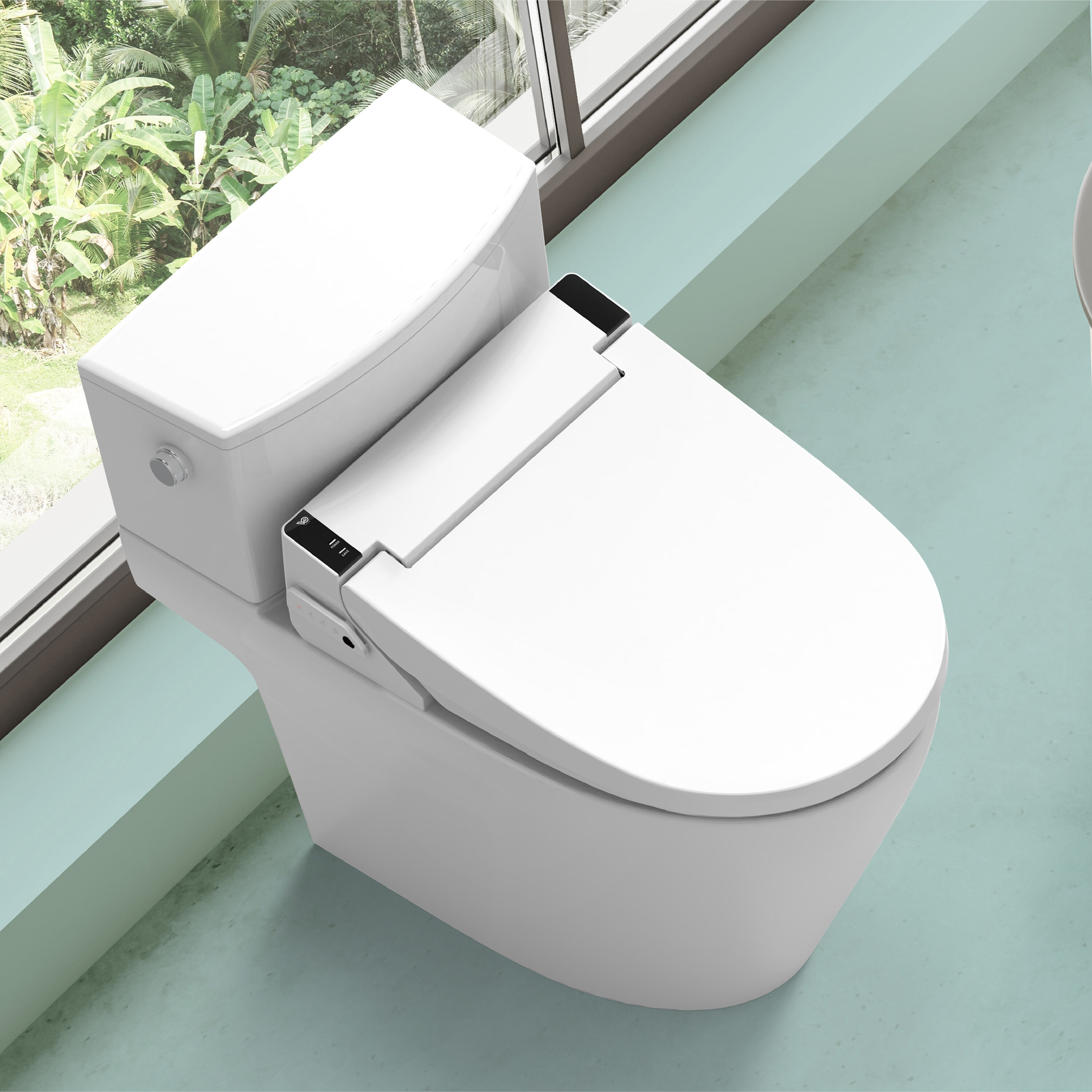 Asiento de Bidé con Cierre Suave, Calentado y Luz UV para Esterilización en Plástico Blanco Redondo VOVO STYLEMENT UV-A VB-6100SR