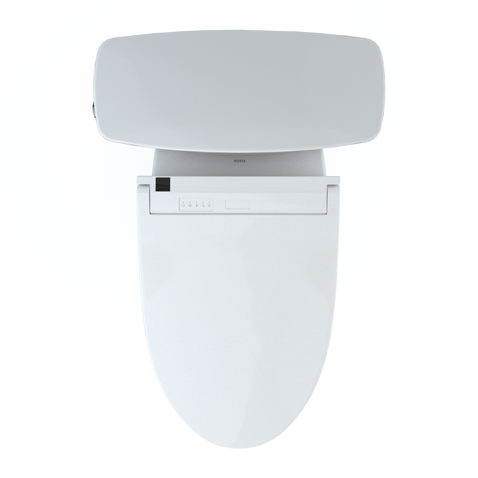 TOTO Drake Algodón Soltero Alargado Estándar con Altura Suave Cierre Suave de Dos Piezas Bidet 12 pulgadas de Rough-In Etiqueta WaterSense de 1.28 GPF MW7863084CEFG-01