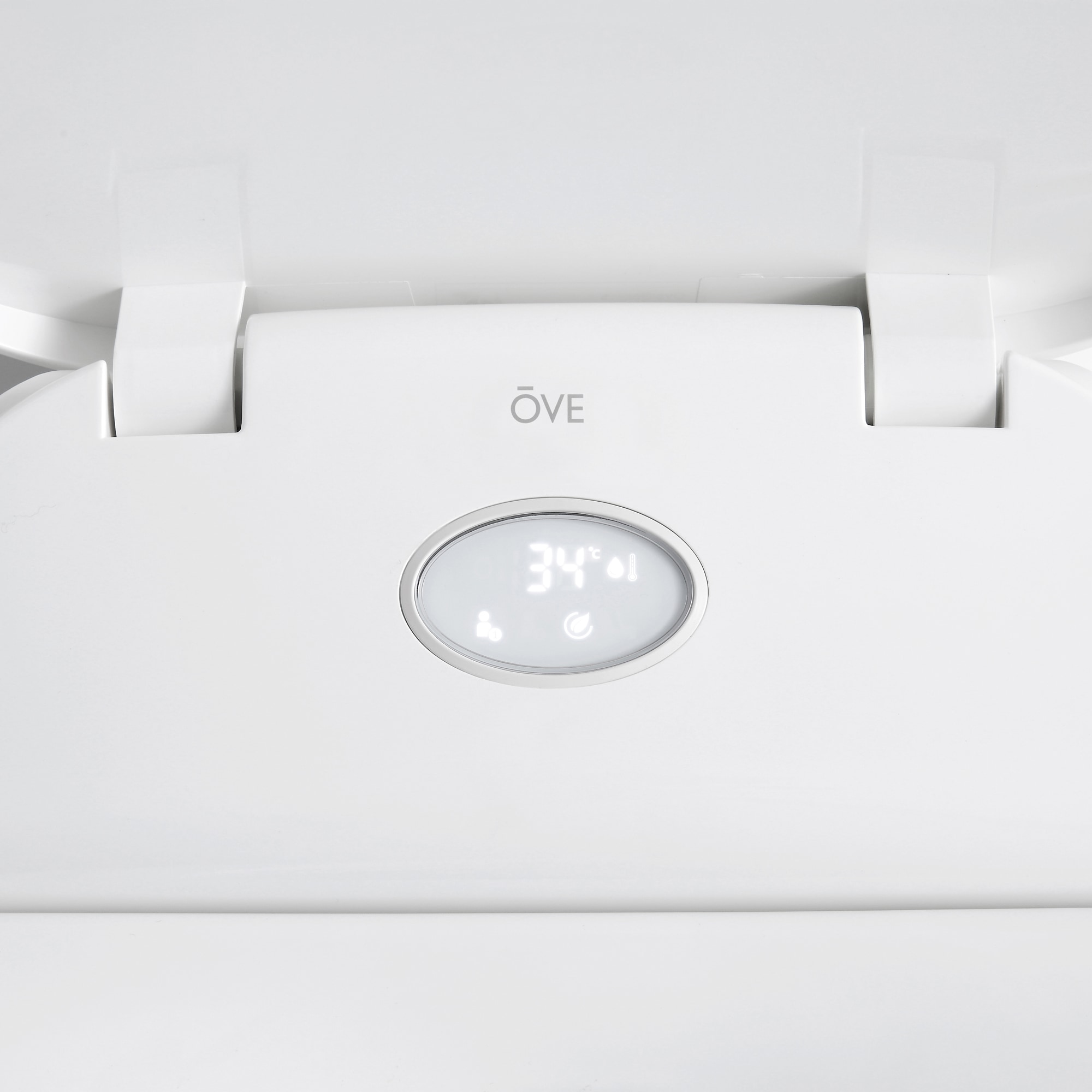 OVE Decors Volta Blanco De Doble Descarga Alargado Altura de Silla Inteligente con Cierre Suave Bidet de Una Pieza 12 pulgadas de Desagüe Clasificado WaterSense 1.28 GPF 15WST-VOLT18-WHT
