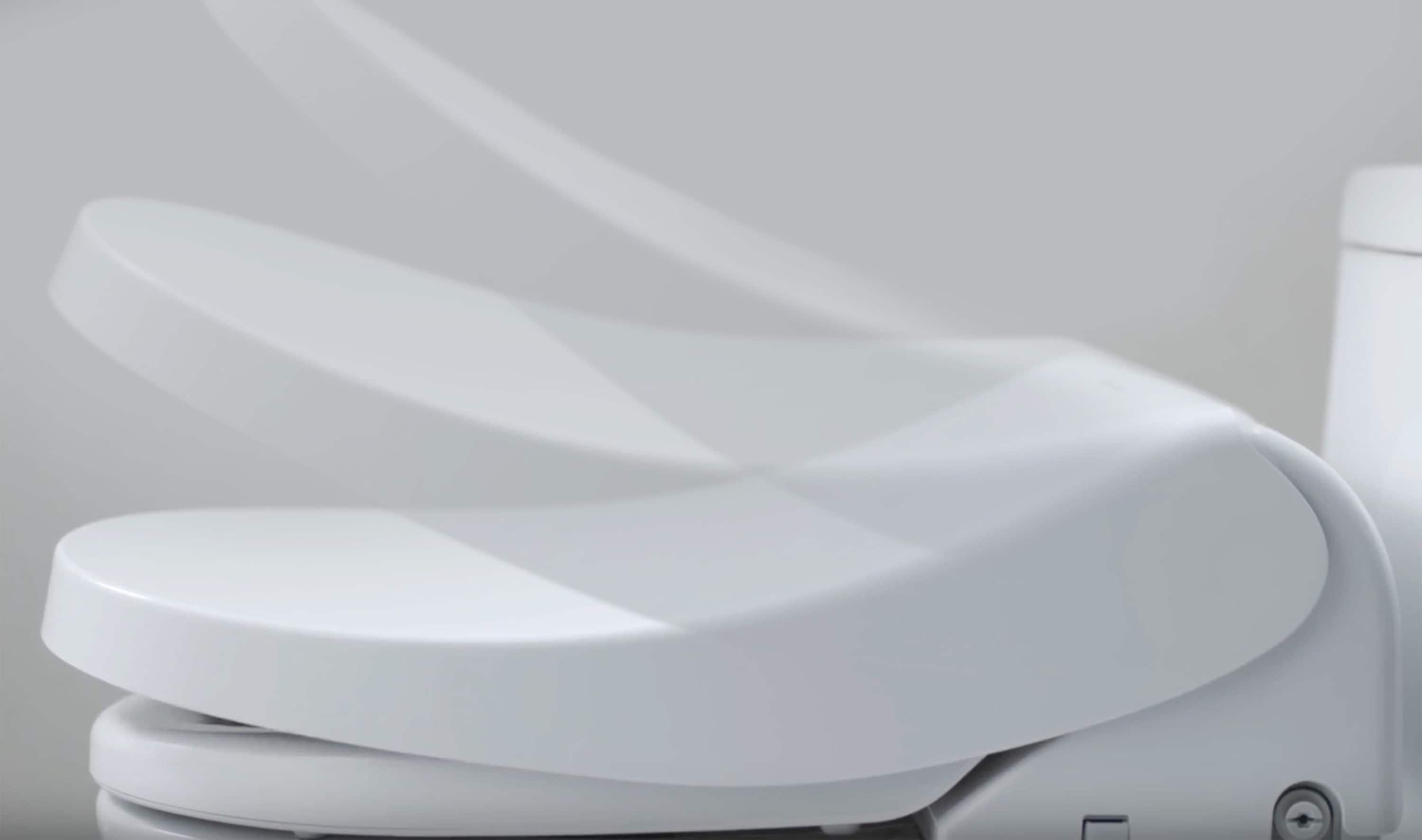 Asiento de baño bidet alargado de plástico blanco con tecnología Smart, cierre suave, y calentador incorporado de American Standard Spalet 8013A80GPC-020