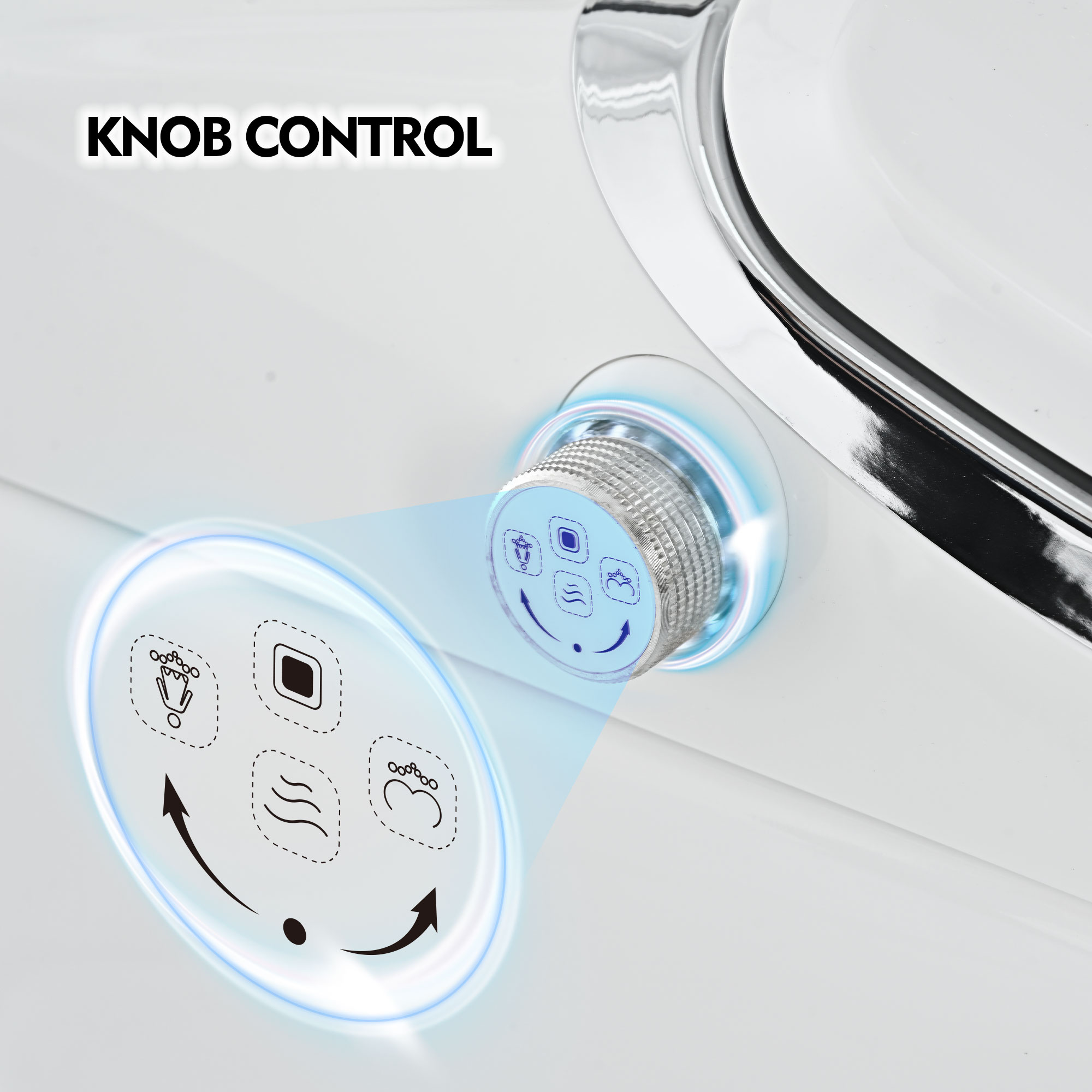 Bidet inteligente blanco de altura estándar con cierre suave, alargado y una sola pieza de 1.28 GPF.