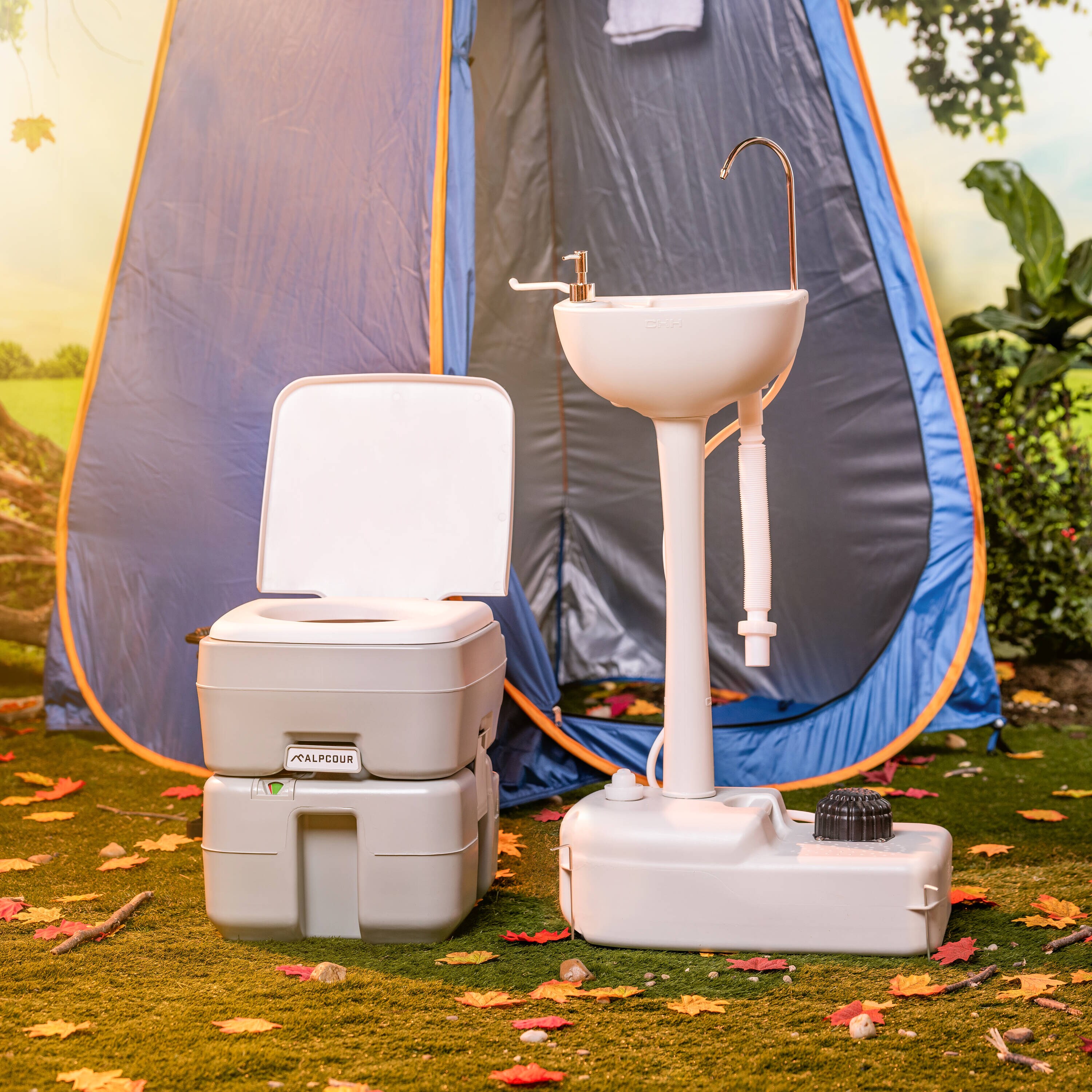 Bidet portátil blanco de altura estándar con cierre suave de una sola pieza con etiqueta WaterSense