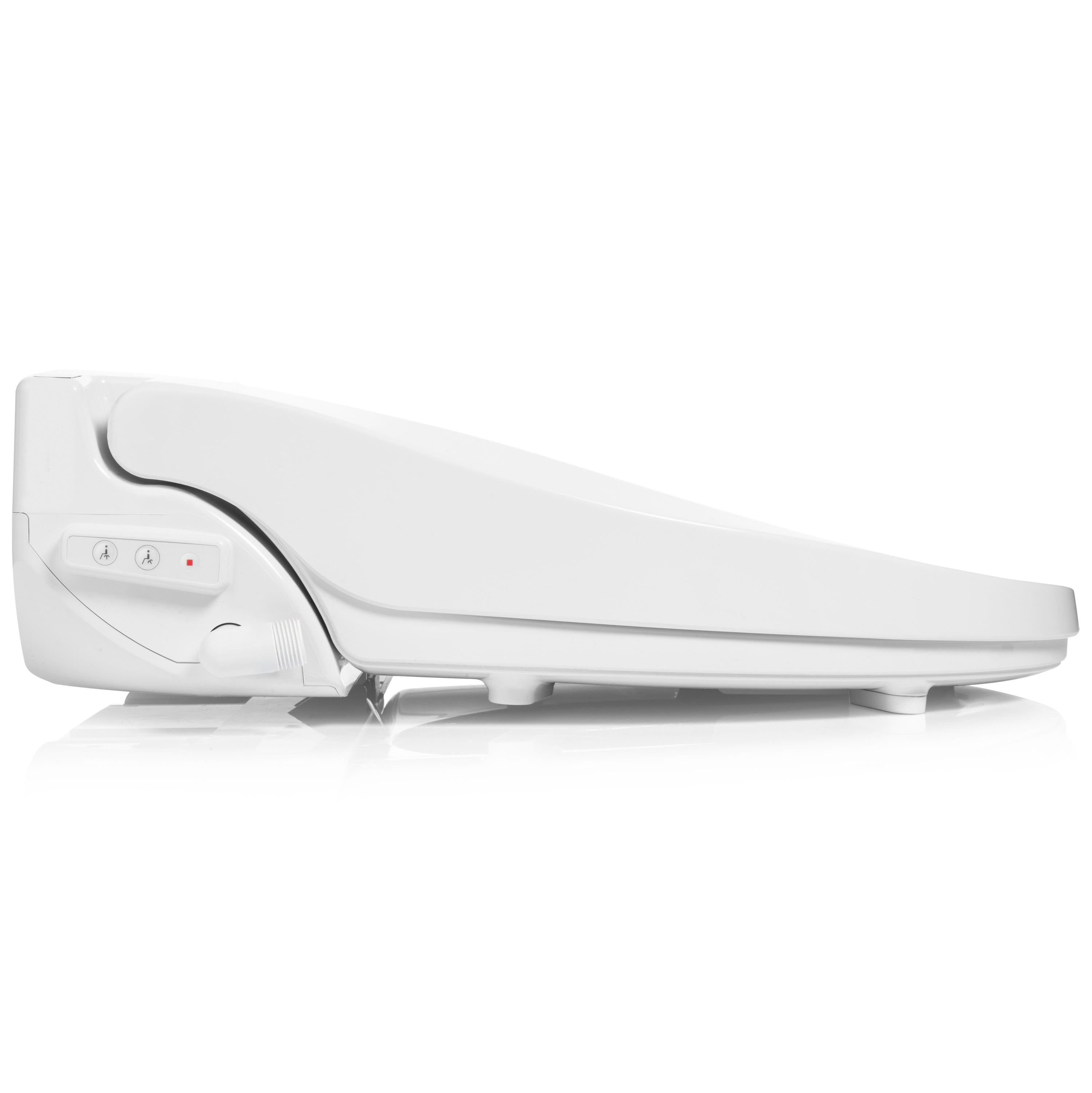 Asiento de Inodoro con Bidet Eléctrico y Tapa Redonda Suave Cierre Lento y Calentador Blanco de Plástico de Marca Brondell Swash Select DR802-RW