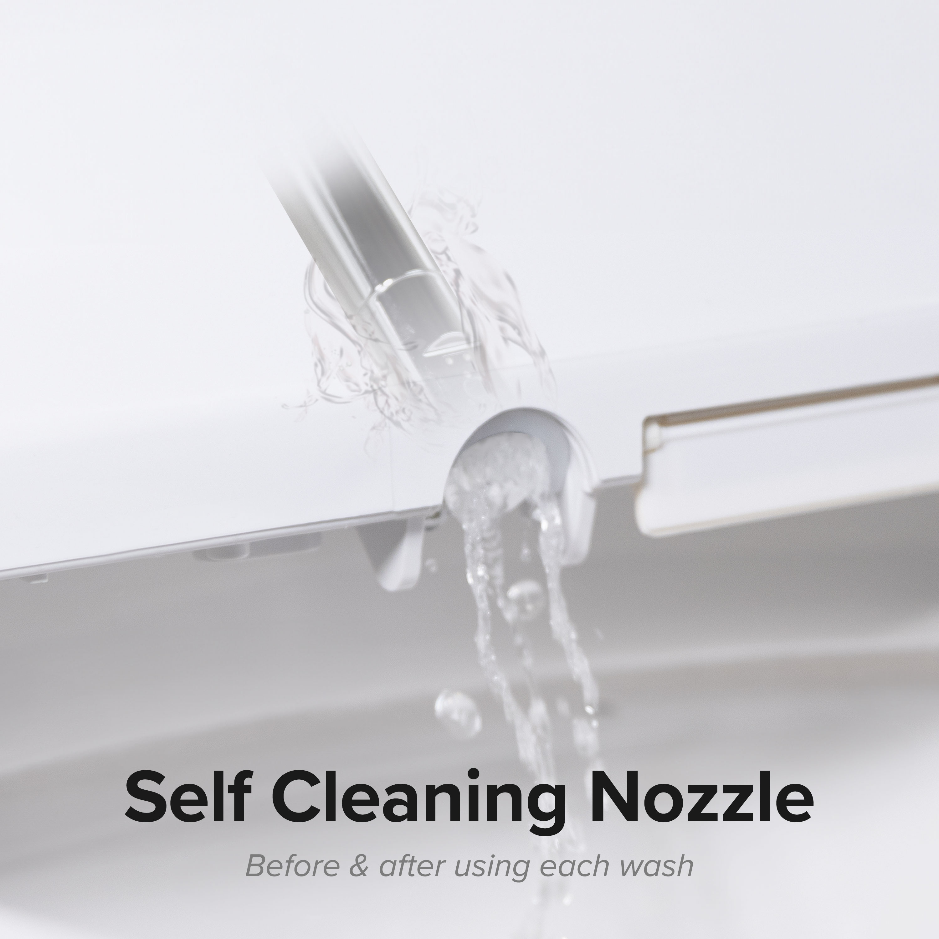 Asiento de Inodoro Bidet Eléctrico Calentado de Plástico Blanco alargado con cierre suave - SmartBidet SB-2400ER