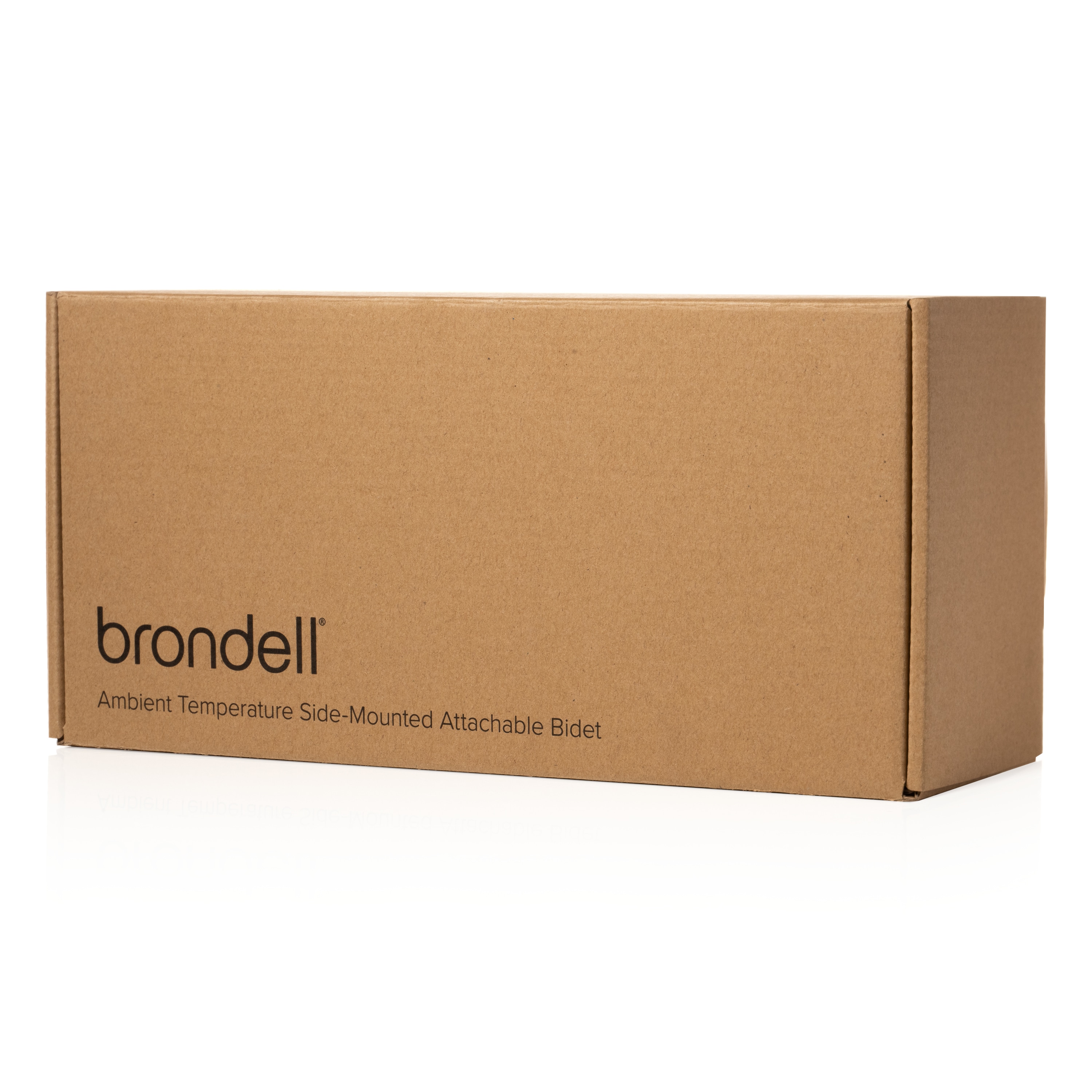 Bidet adjunto de metal montado en el lado de Brondell con vara de pulverización ajustable, temperatura ambiente SMB-15