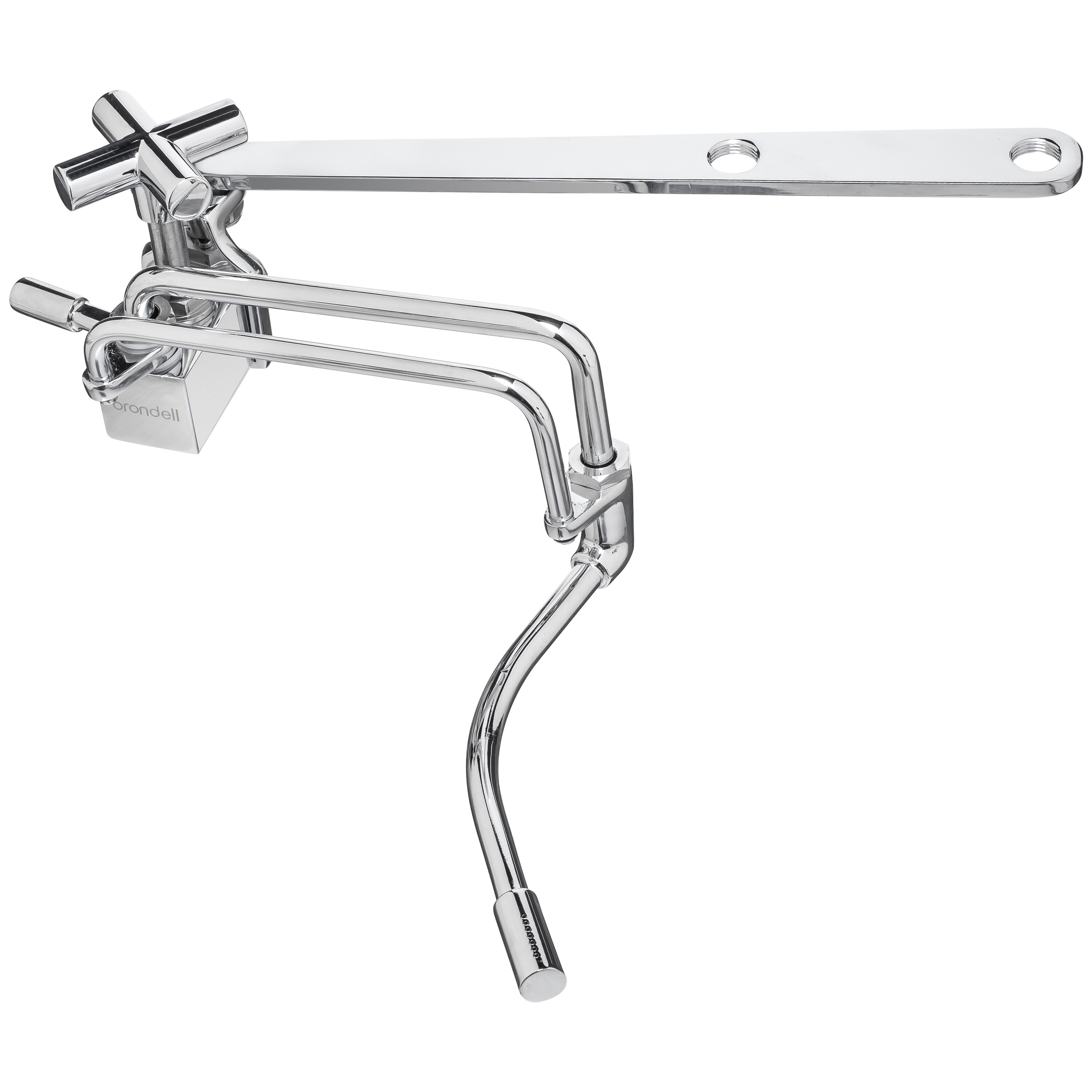 Bidet adjunto de metal montado en el lado de Brondell con vara de pulverización ajustable, temperatura ambiente SMB-15