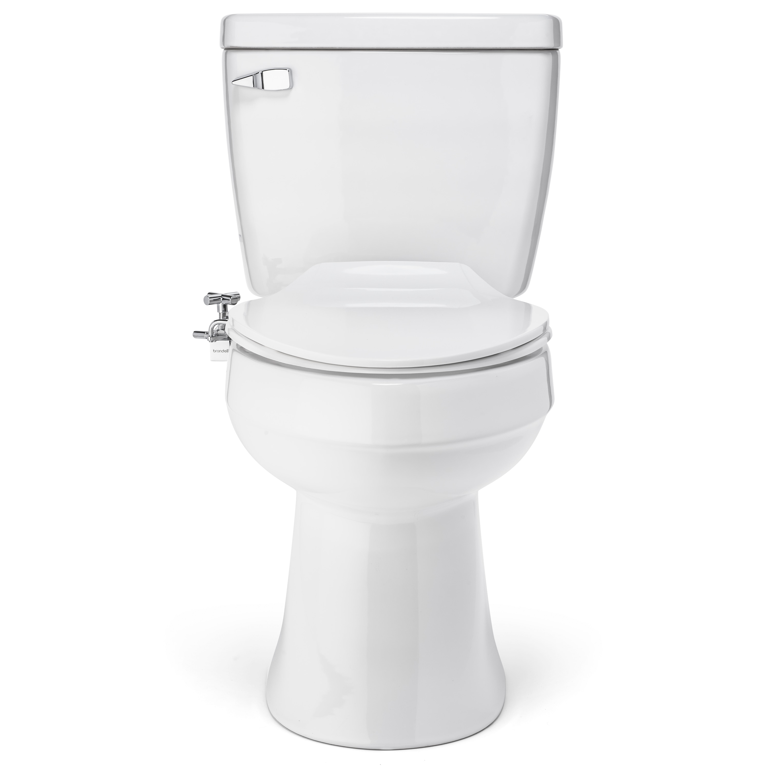 Bidet adjunto de metal montado en el lado de Brondell con vara de pulverización ajustable, temperatura ambiente SMB-15