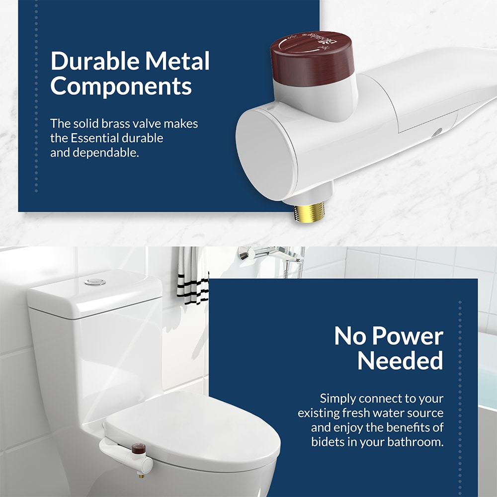 Bidé Esencial con Doble Boquilla No Eléctrico Slim - Bio Bidet ESSENTIAL 000