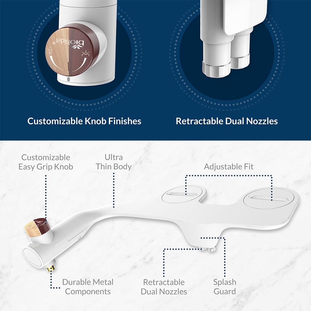 Bidé Esencial con Doble Boquilla No Eléctrico Slim - Bio Bidet ESSENTIAL 000