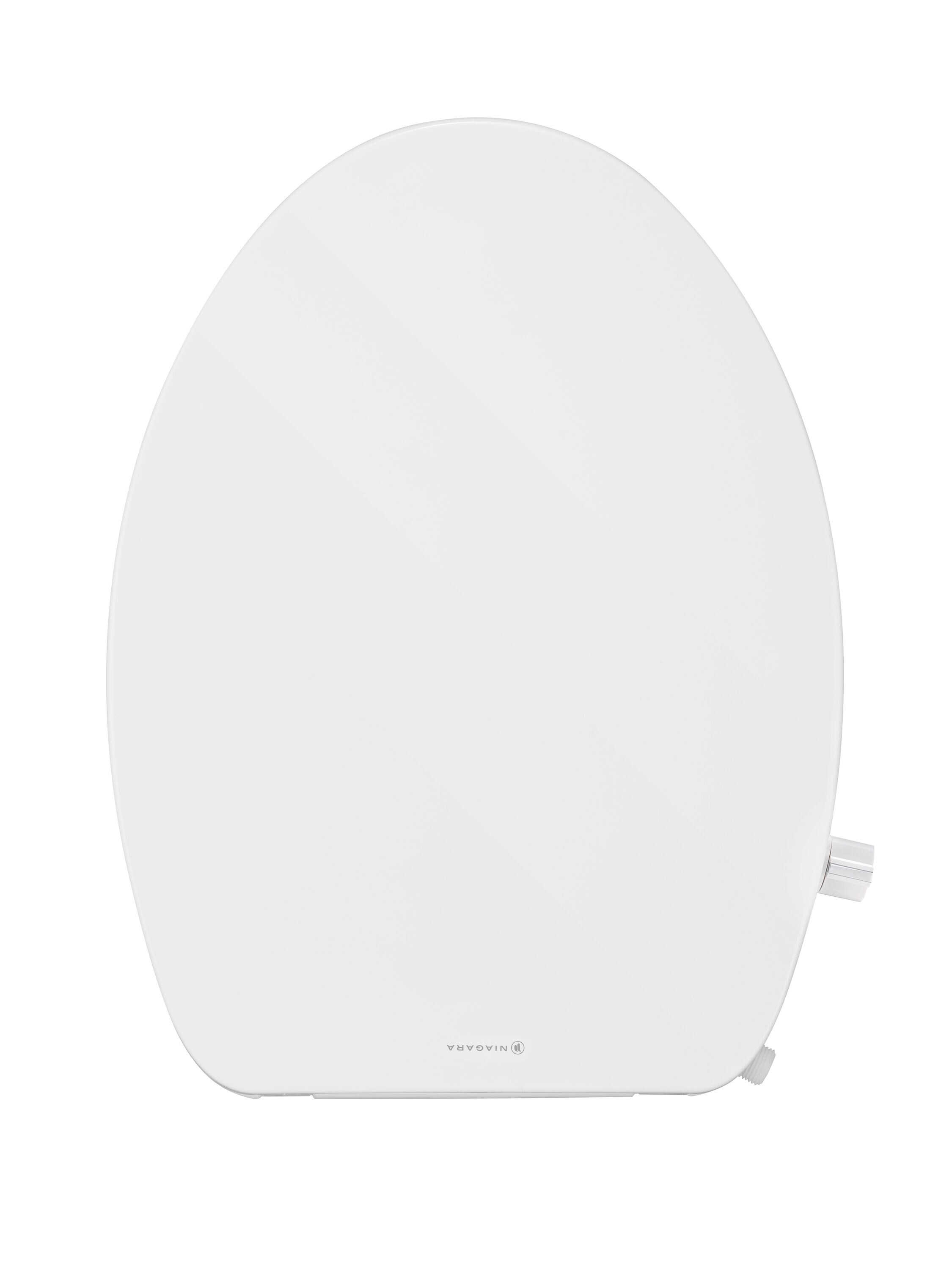 Asiento de Bidé alargado de Plástico Blanco con Cierre Suave Niagara Hydrotech(TM) WP-EL0621