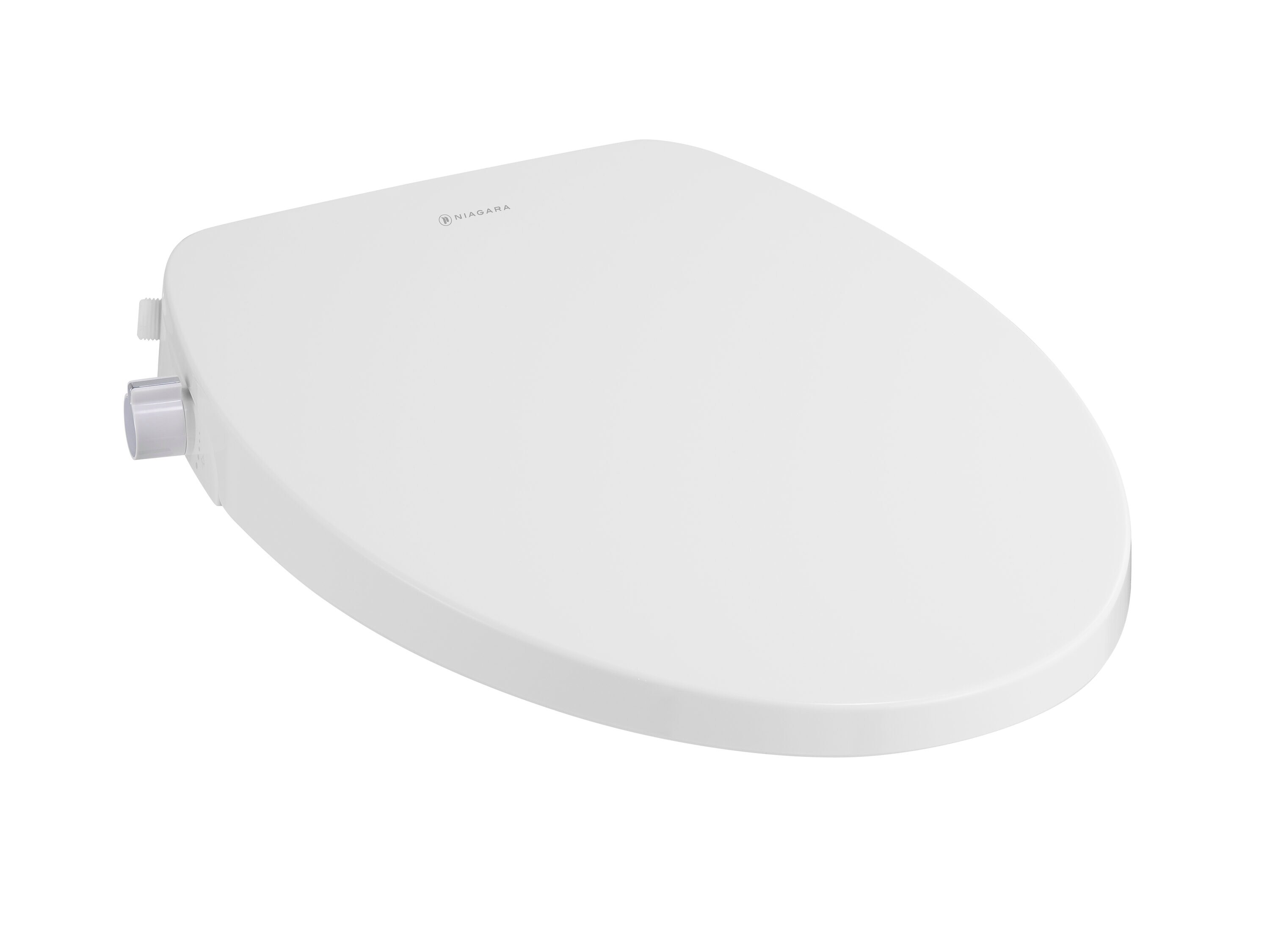 Asiento de Bidé alargado de Plástico Blanco con Cierre Suave Niagara Hydrotech(TM) WP-EL0621