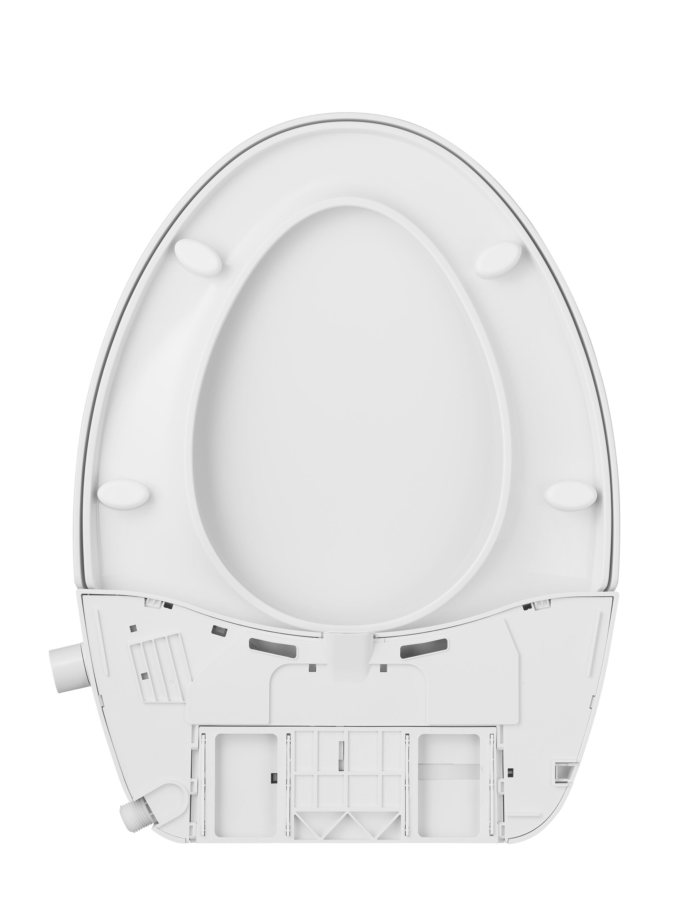 Asiento de Bidé alargado de Plástico Blanco con Cierre Suave Niagara Hydrotech(TM) WP-EL0621