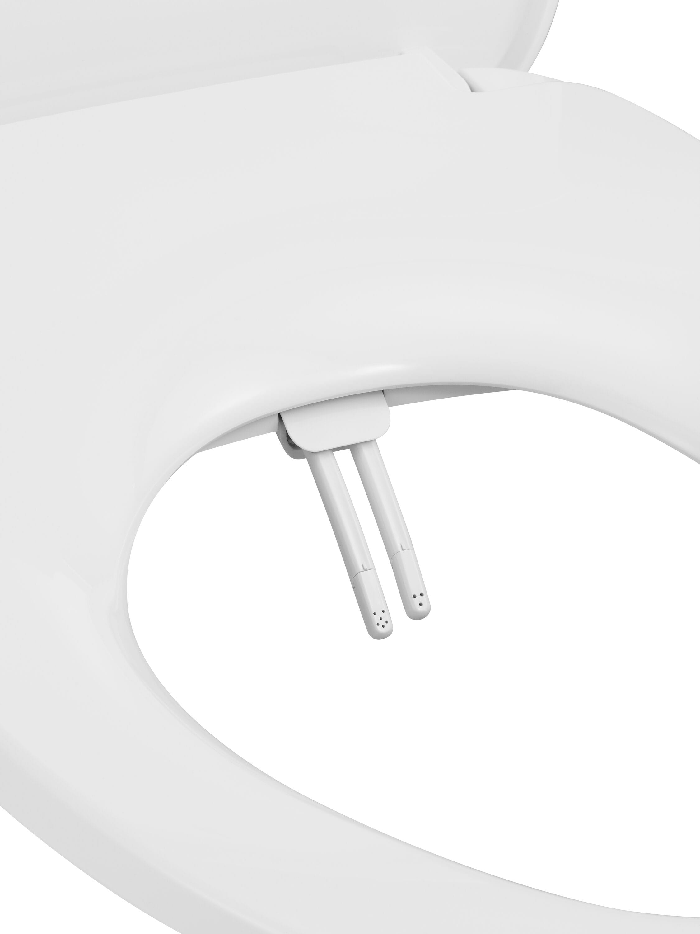 Asiento de Bidé alargado de Plástico Blanco con Cierre Suave Niagara Hydrotech(TM) WP-EL0621