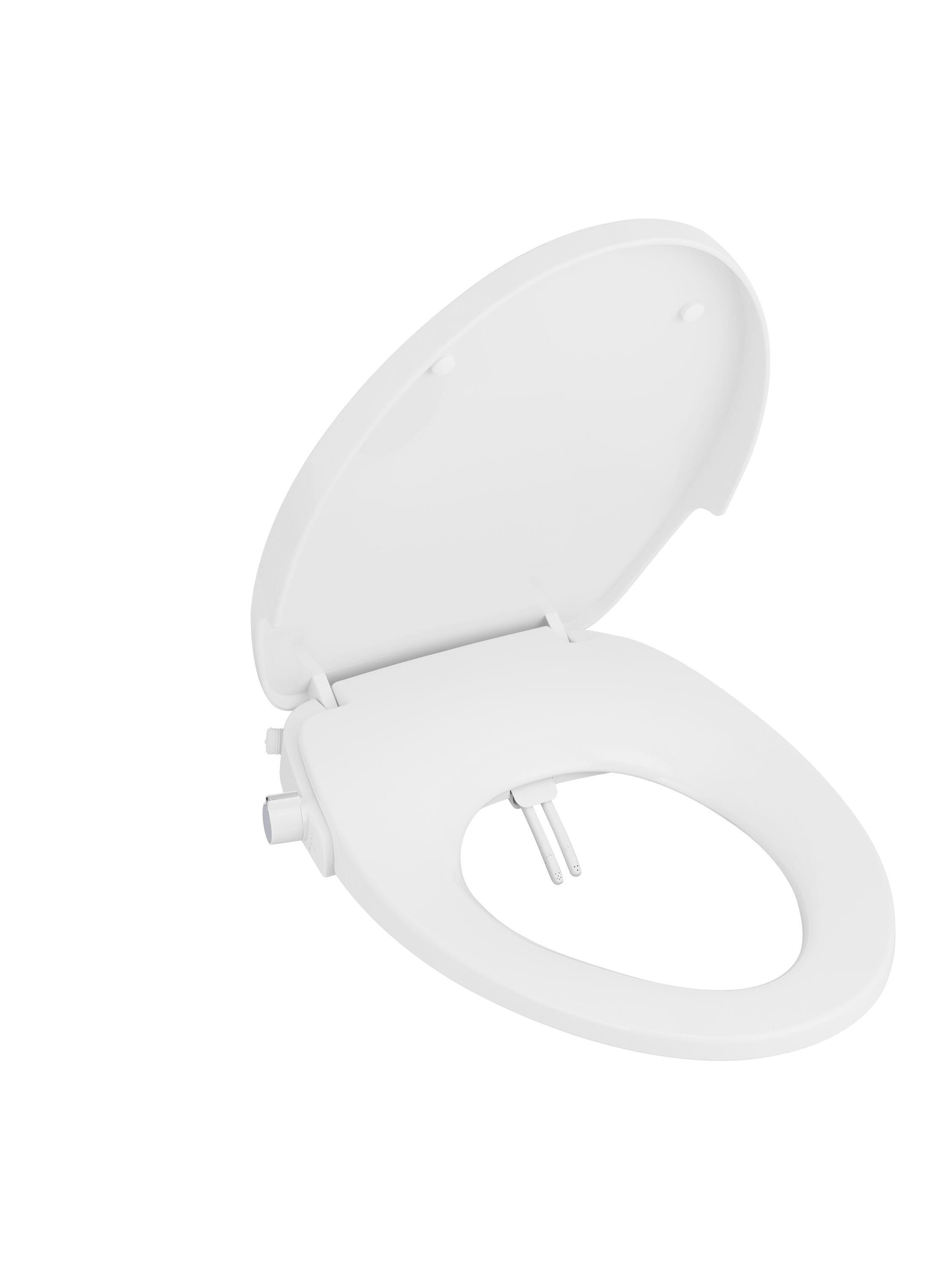 Asiento de Bidé alargado de Plástico Blanco con Cierre Suave Niagara Hydrotech(TM) WP-EL0621