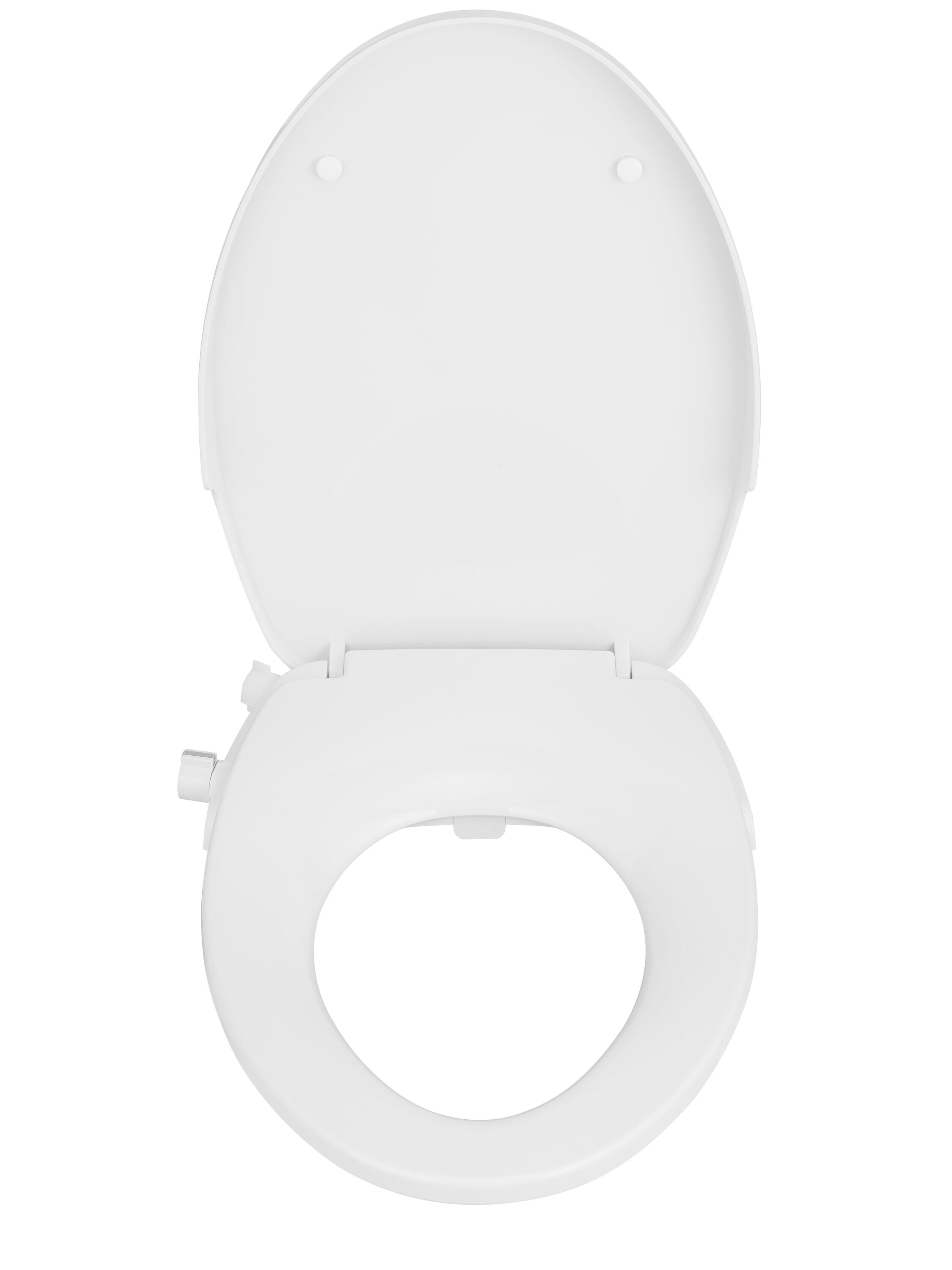 Asiento de Bidé alargado de Plástico Blanco con Cierre Suave Niagara Hydrotech(TM) WP-EL0621