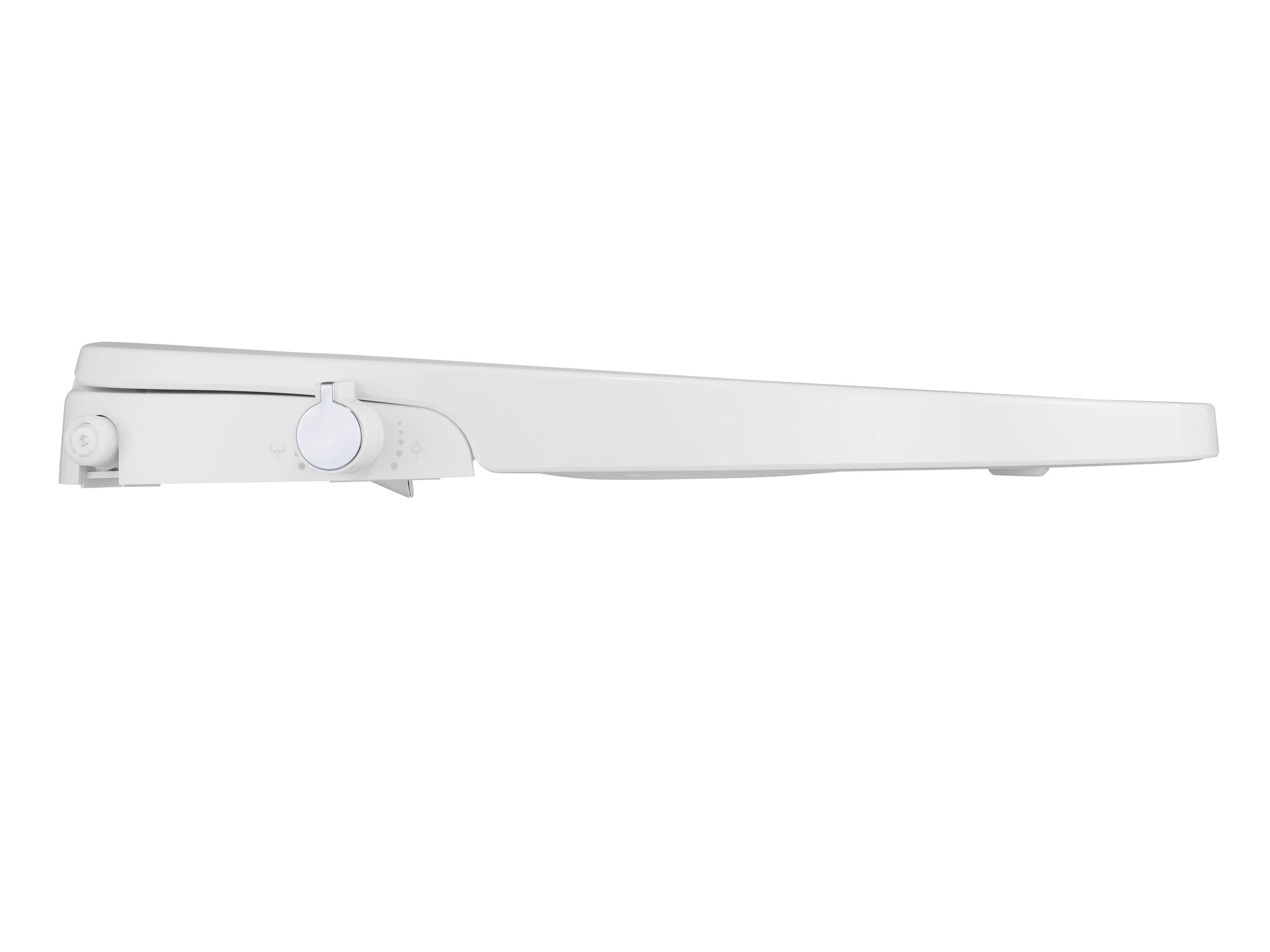 Asiento de Bidé alargado de Plástico Blanco con Cierre Suave Niagara Hydrotech(TM) WP-EL0621