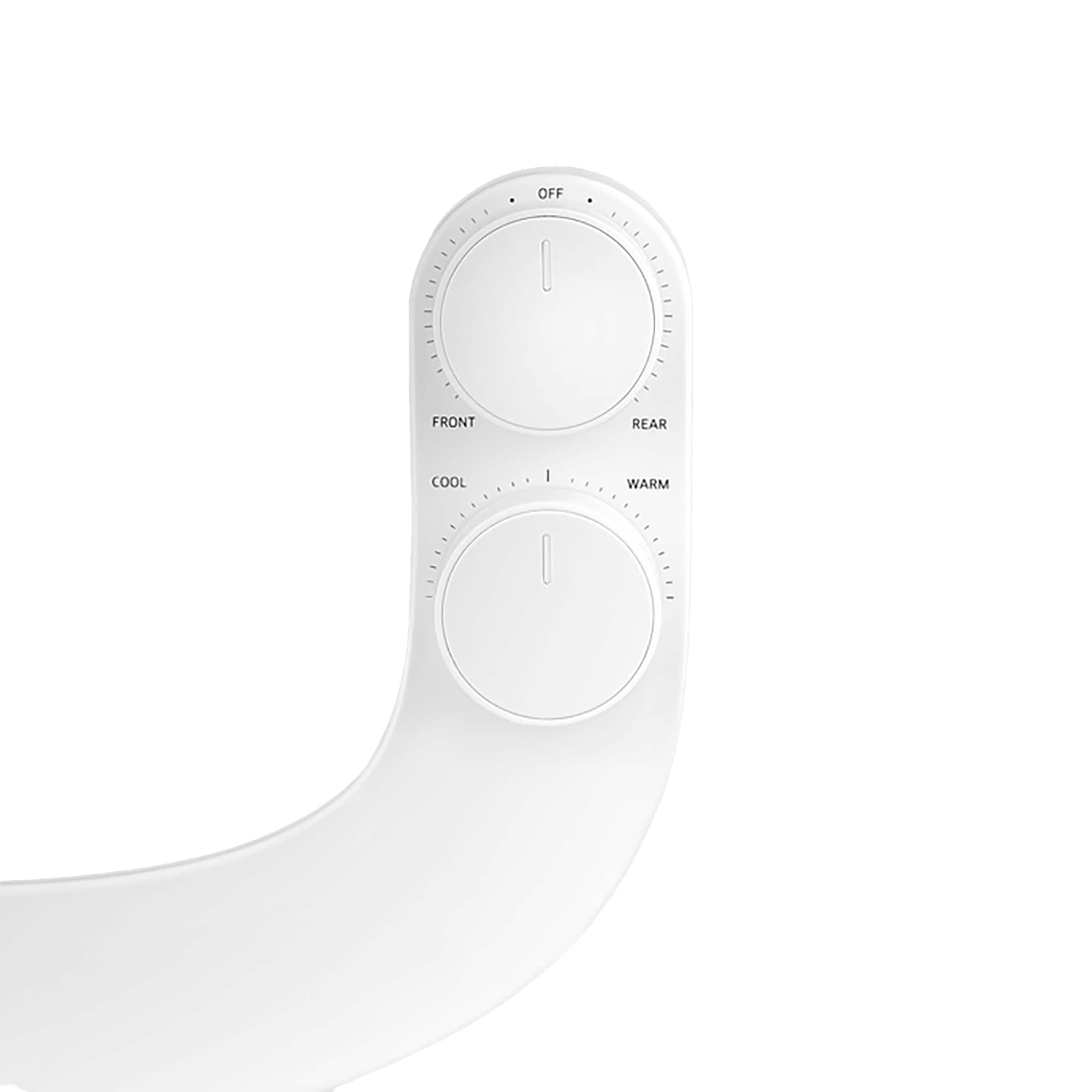 Brondell Omigo Element+ Adjunto de Bidé de Agua Tibia No Eléctrico, Blanco CBHA-D