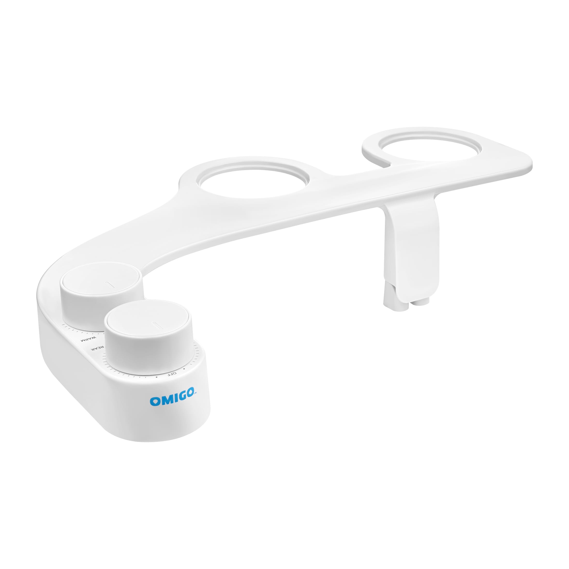 Brondell Omigo Element+ Adjunto de Bidé de Agua Tibia No Eléctrico, Blanco CBHA-D