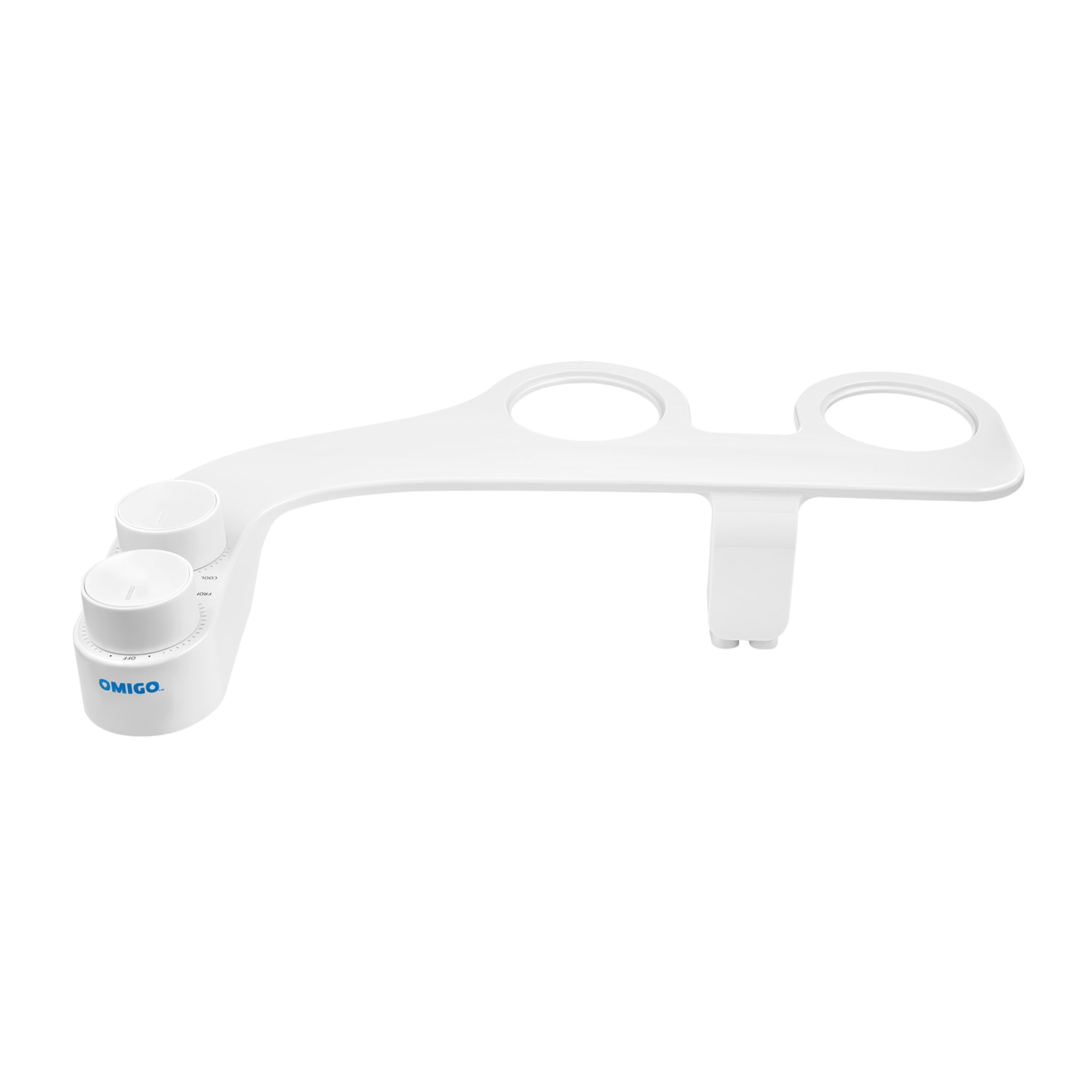 Brondell Omigo Element+ Adjunto de Bidé de Agua Tibia No Eléctrico, Blanco CBHA-D