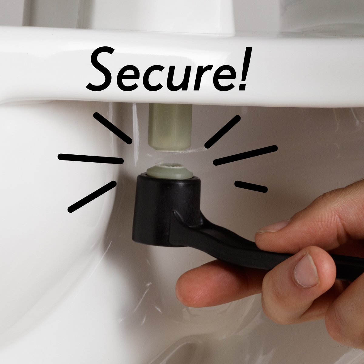 Asiento de bidet alargado de plástico blanco de Bemis E85320H20 ARM