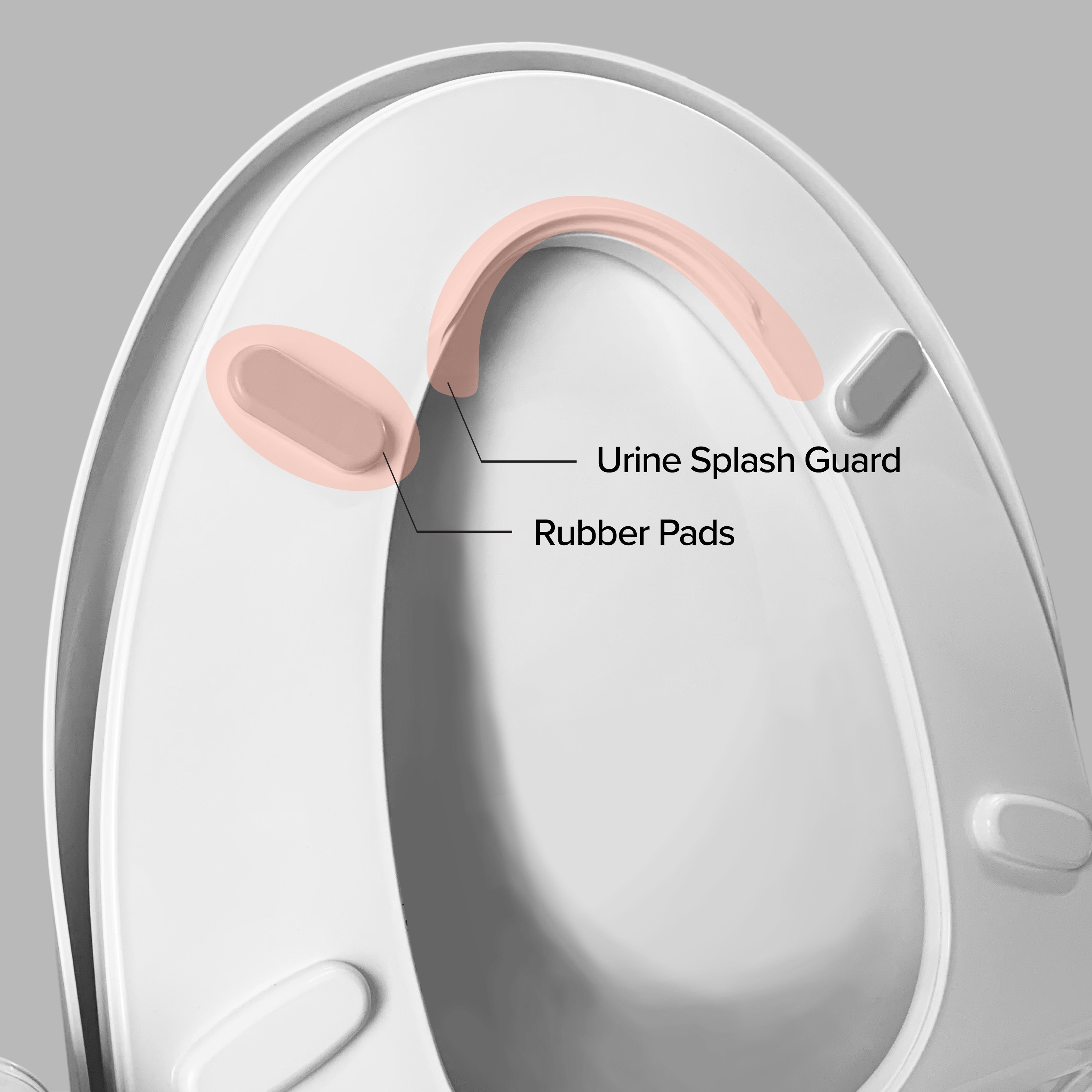 Asiento de inodoro tipo bidet caliente de cierre suave alargado de plástico blanco SmartBidet SB-100C