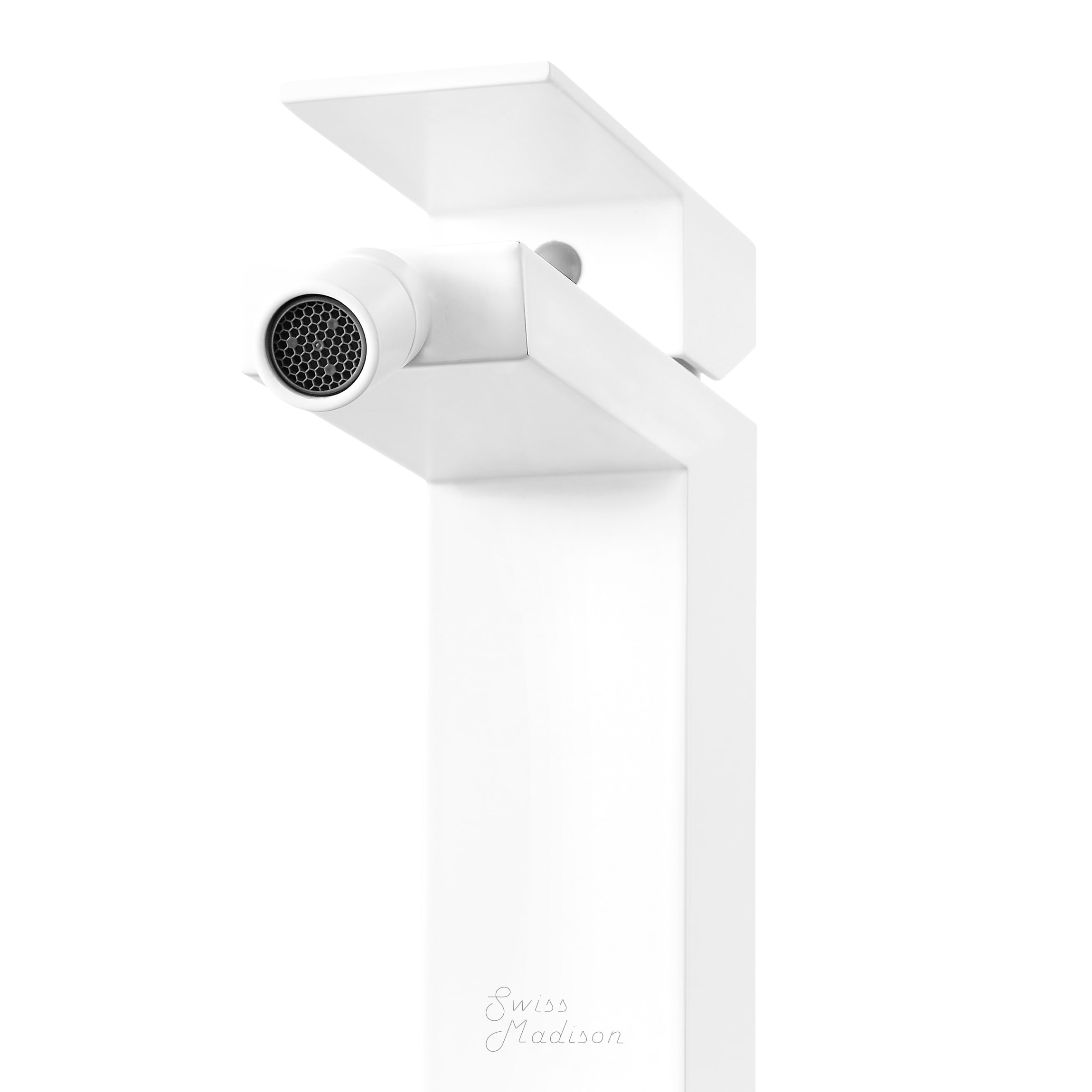 Mezcladora para bidé de un solo orificio con rociador horizontal en color dorado cepillado de Swiss Madison SM-25-DFBAS07WH