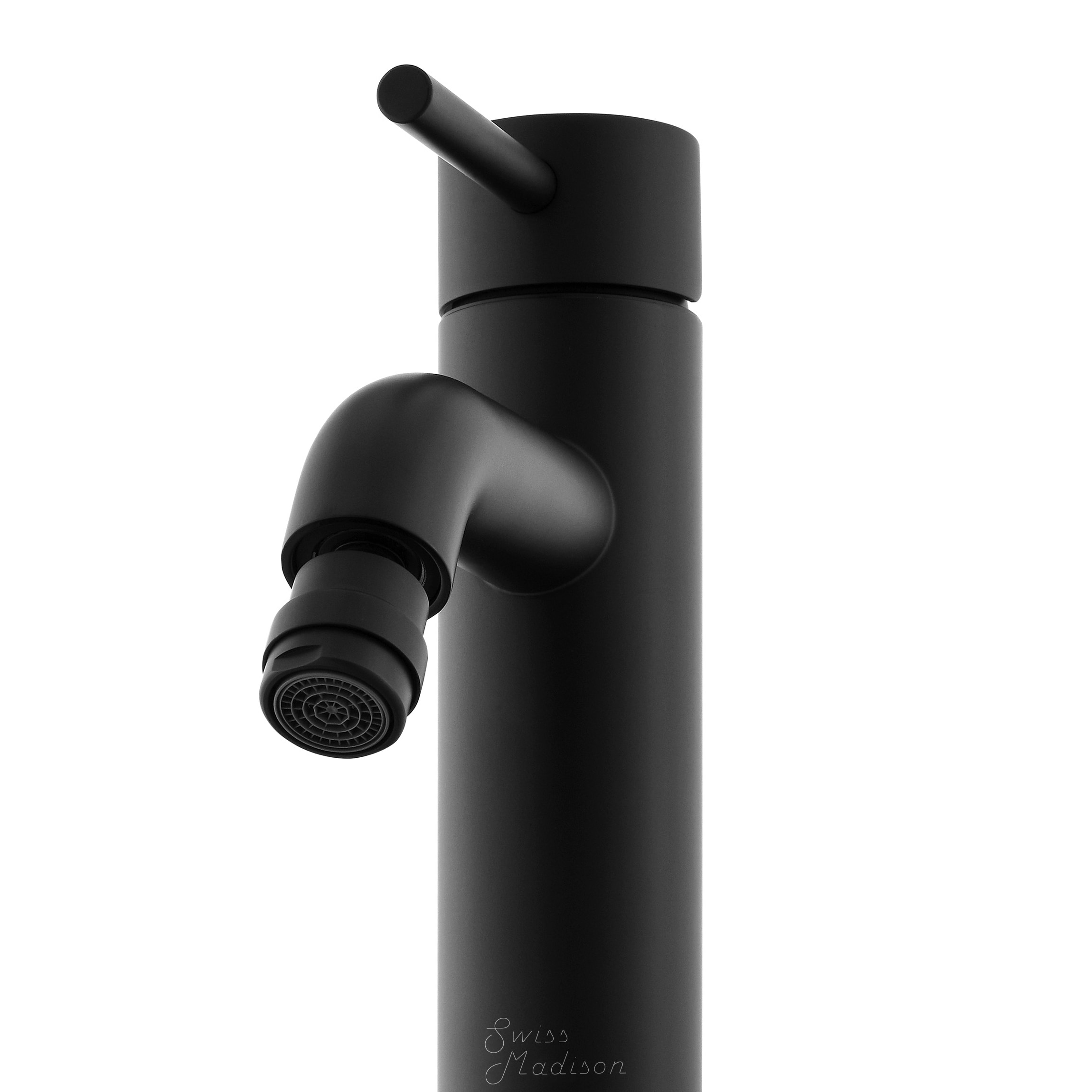 Grifo para bidet de un solo agujero con pulverizador horizontal en negro mate de Swiss Madison SM-25-DFDIE06BK.
