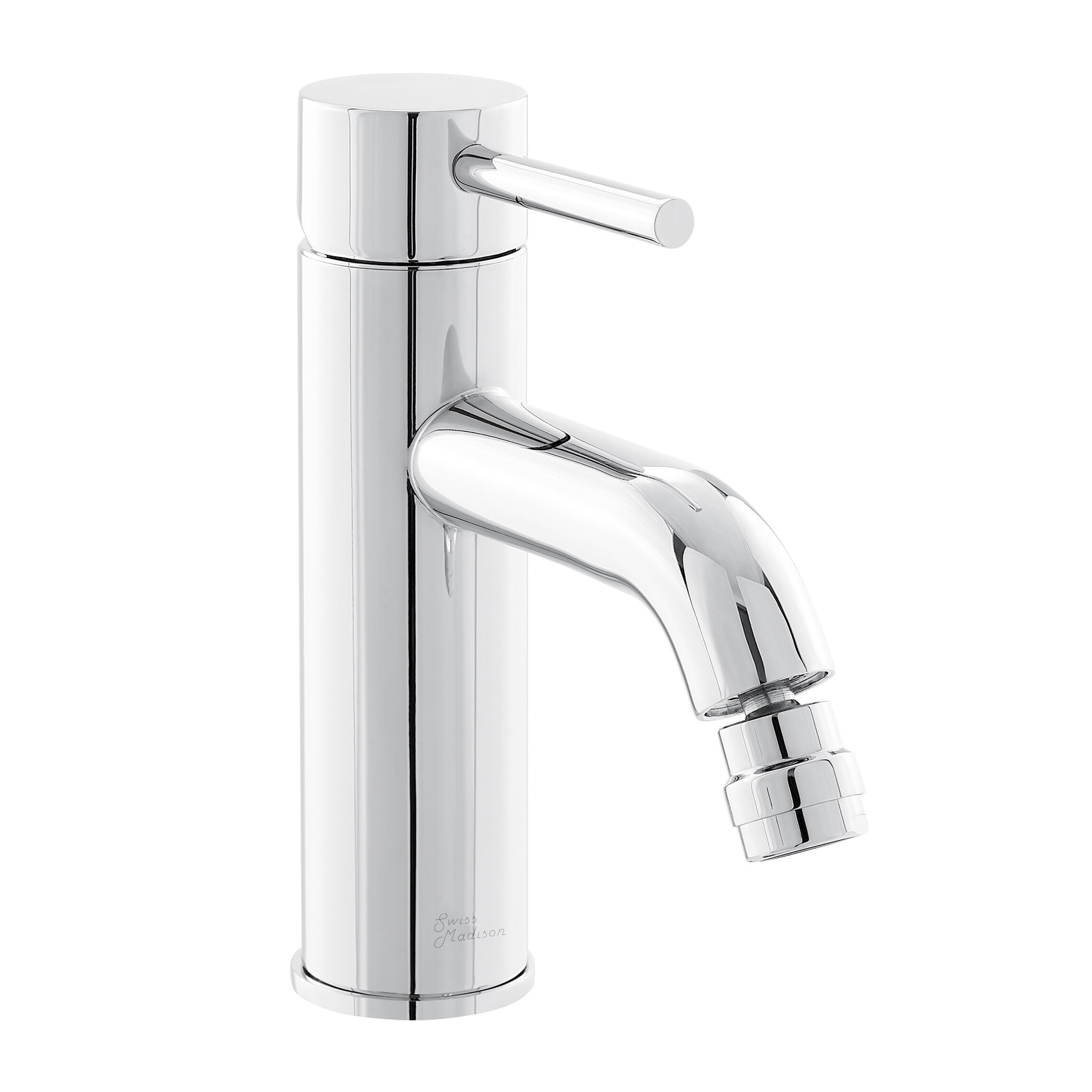 Faucet para bidé de un solo orificio con pulverizador horizontal cromado Swiss Madison SM-25-DFDIE05CH.