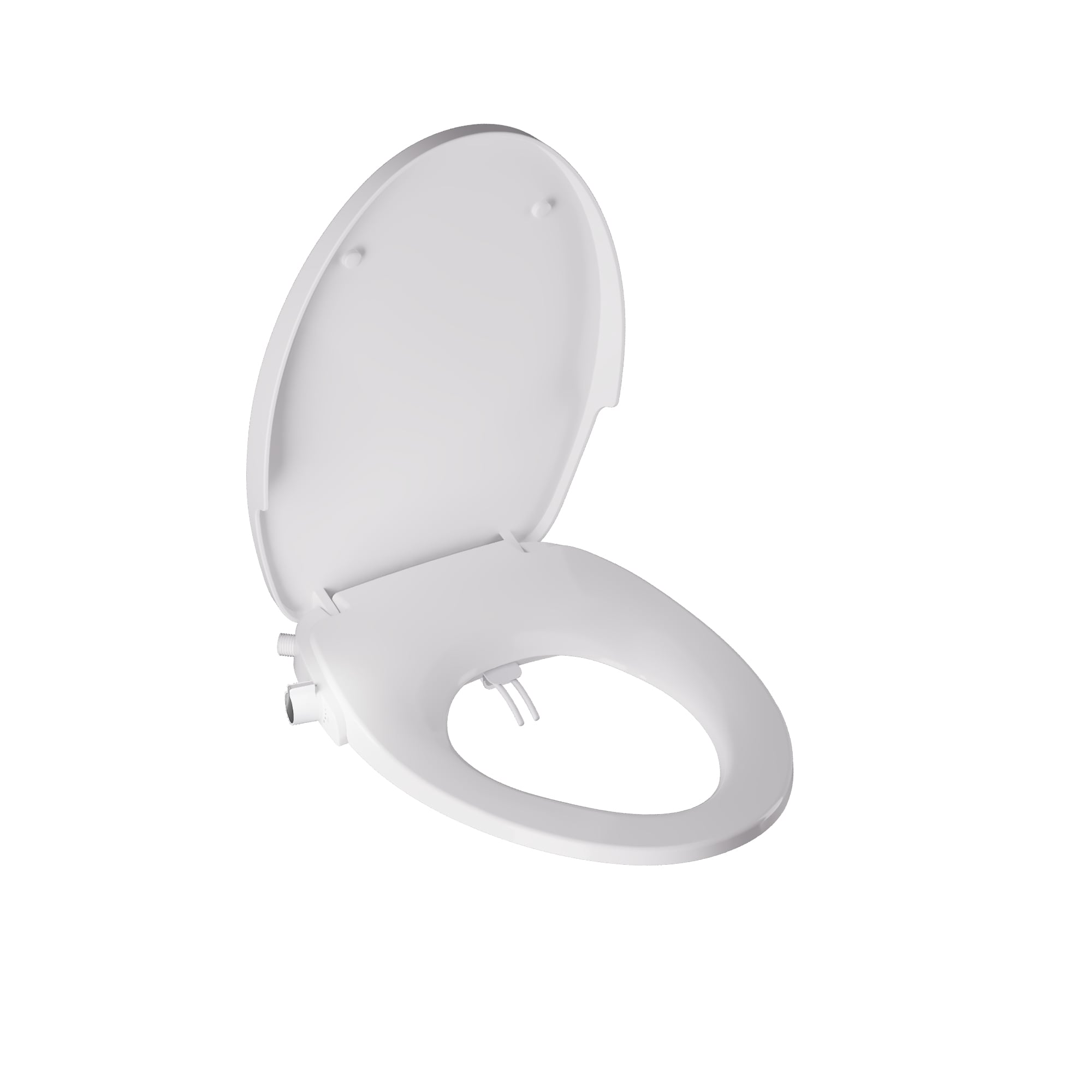 Asiento de baño alargado de plástico blanco con cierre suave para bidé DeerValley DV-1S0038