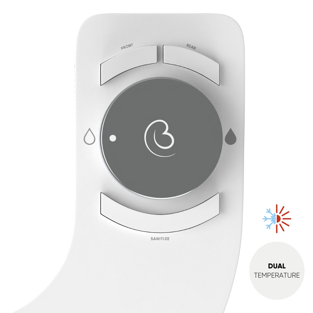 Revolution Bidet Boss Aseo Íntimo de Doble Boquilla Sin Electricidad, Temperatura Dual, Autolimpieza (Tokyo Platinum) RDT