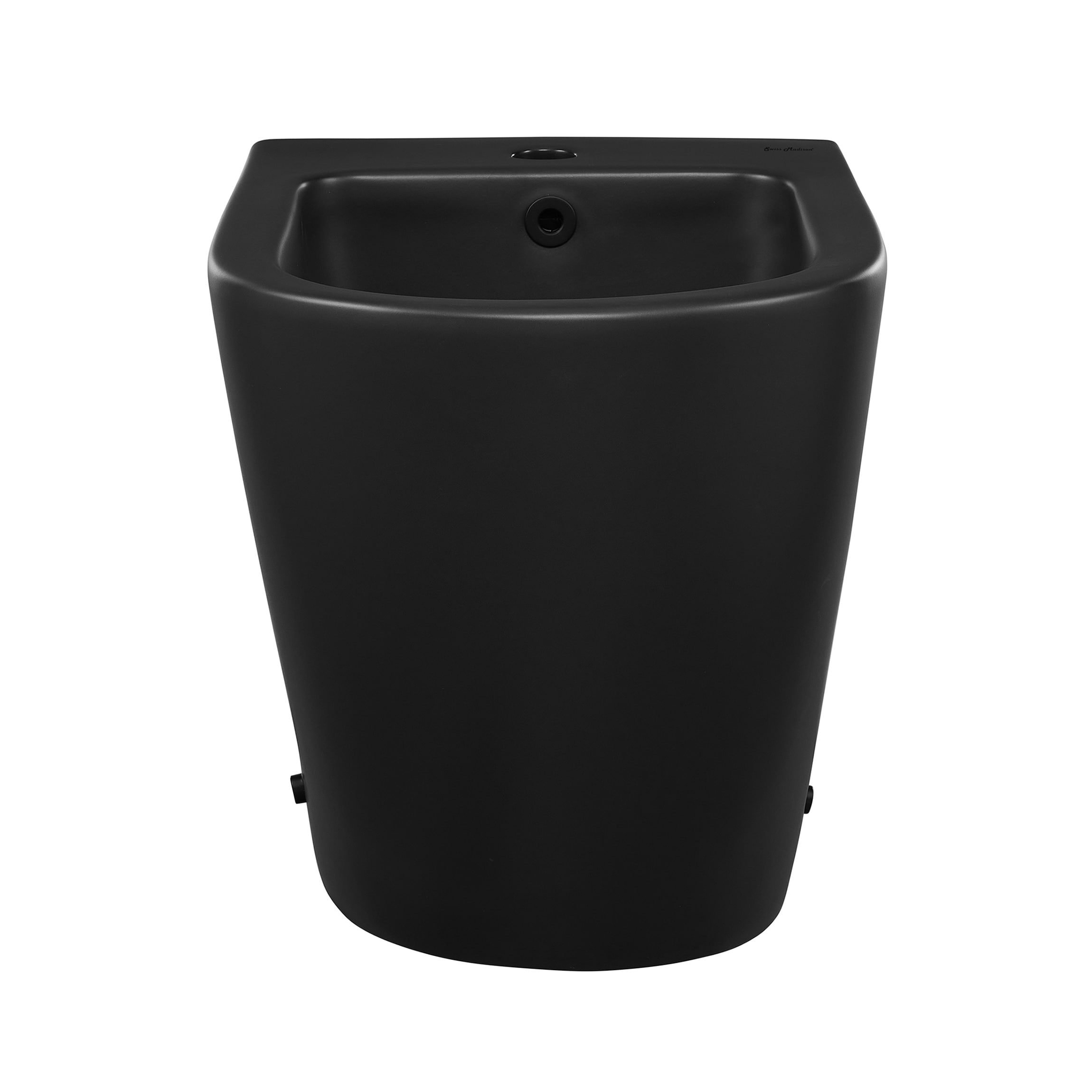 Bidé colgado en la pared de altura estándar negro mate de Swiss Madison SM-25-BDANG04BK
