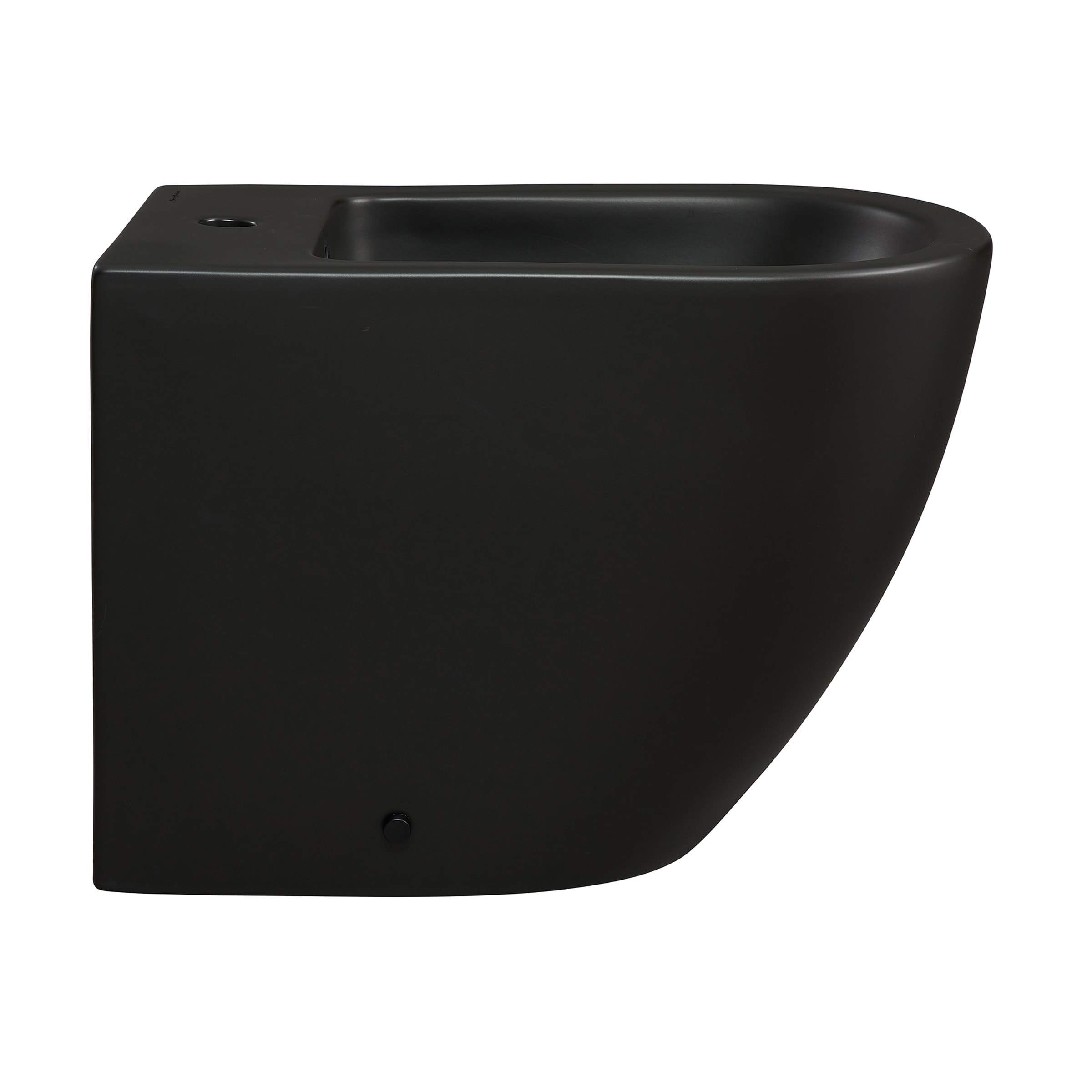 Bidé colgado en la pared de altura estándar negro mate de Swiss Madison SM-25-BDANG04BK