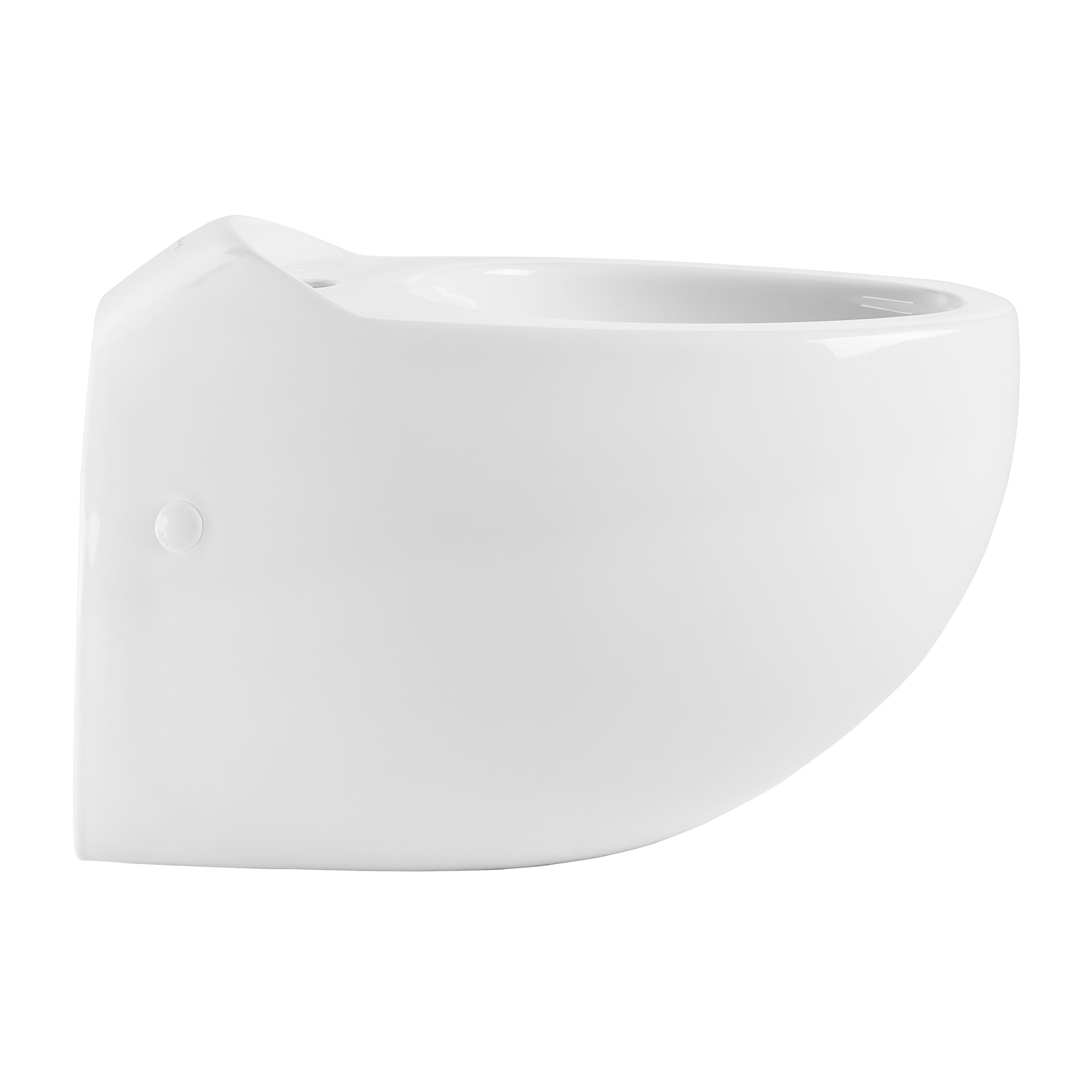 Bidet colgante blanco brillante Swiss Madison con altura estándar y descarga en pared SM-25-BDNNS03WH