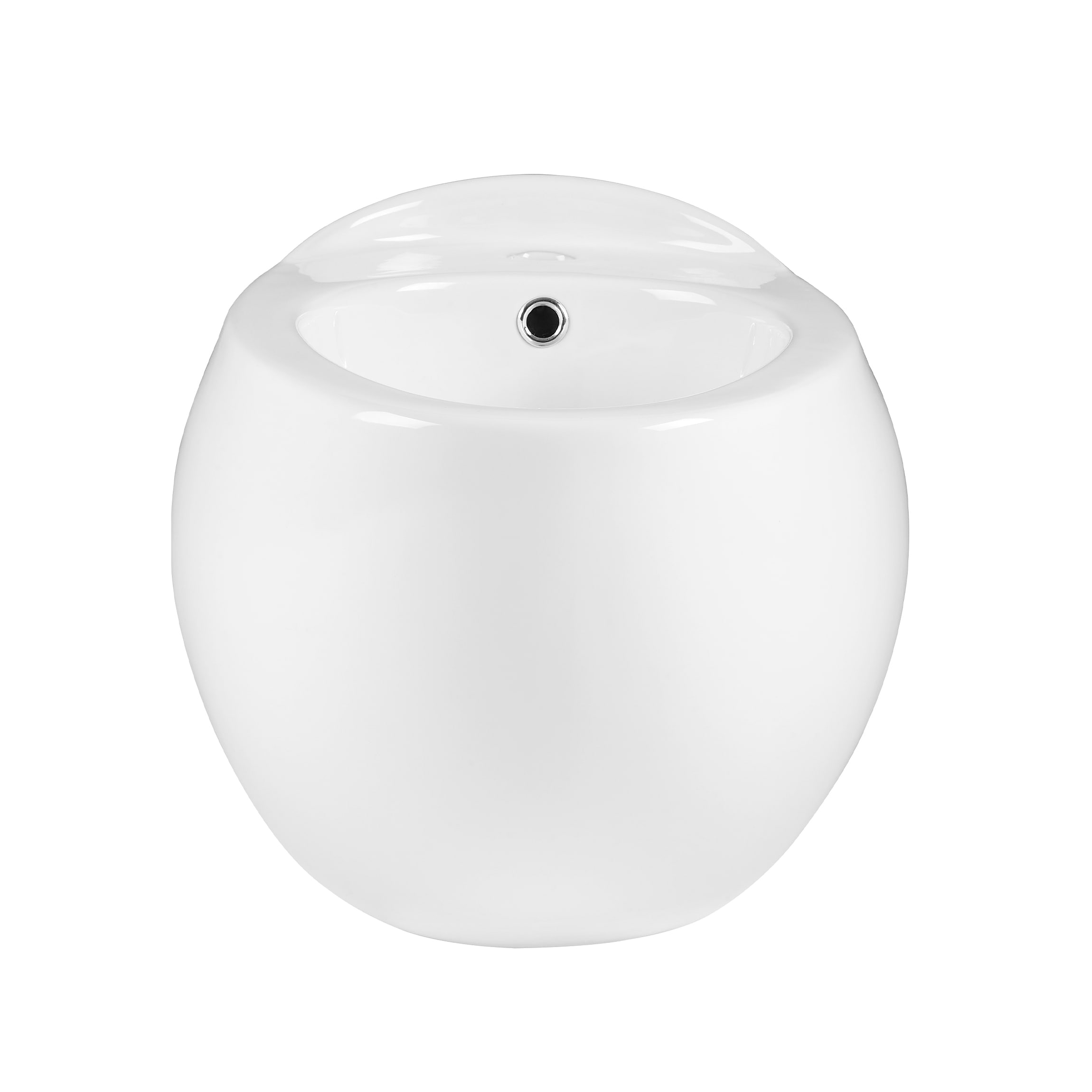 Bidet colgante blanco brillante Swiss Madison con altura estándar y descarga en pared SM-25-BDNNS03WH