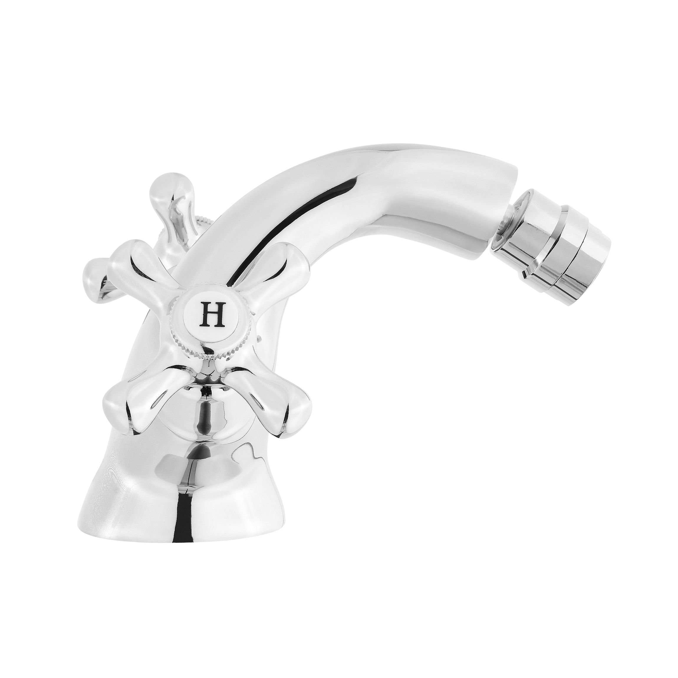 Grifo para bidé de dos manijas con rociador horizontal cromado Swiss Madison SM-25-DFLAU03CH