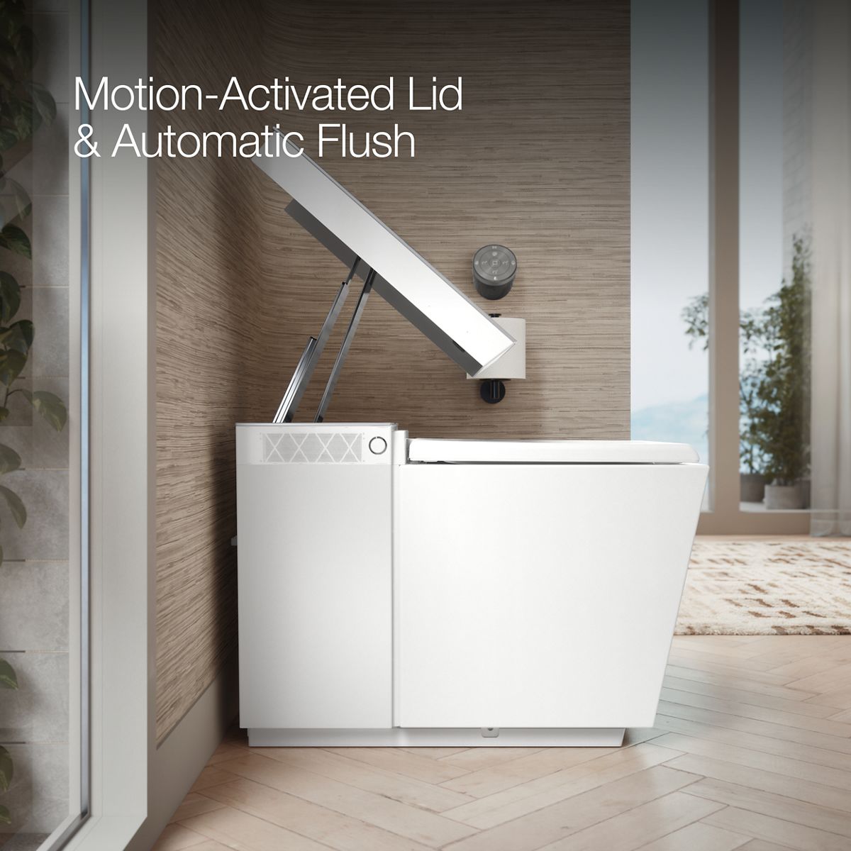 KOHLER Numi 2.0 Blanca Altura de silla alargada de doble descarga inteligente con cierre suave de 1 pieza Bidé 12 pulgadas Rough-In con certificación WaterSense de 1.0 GPF 30754-PA-0