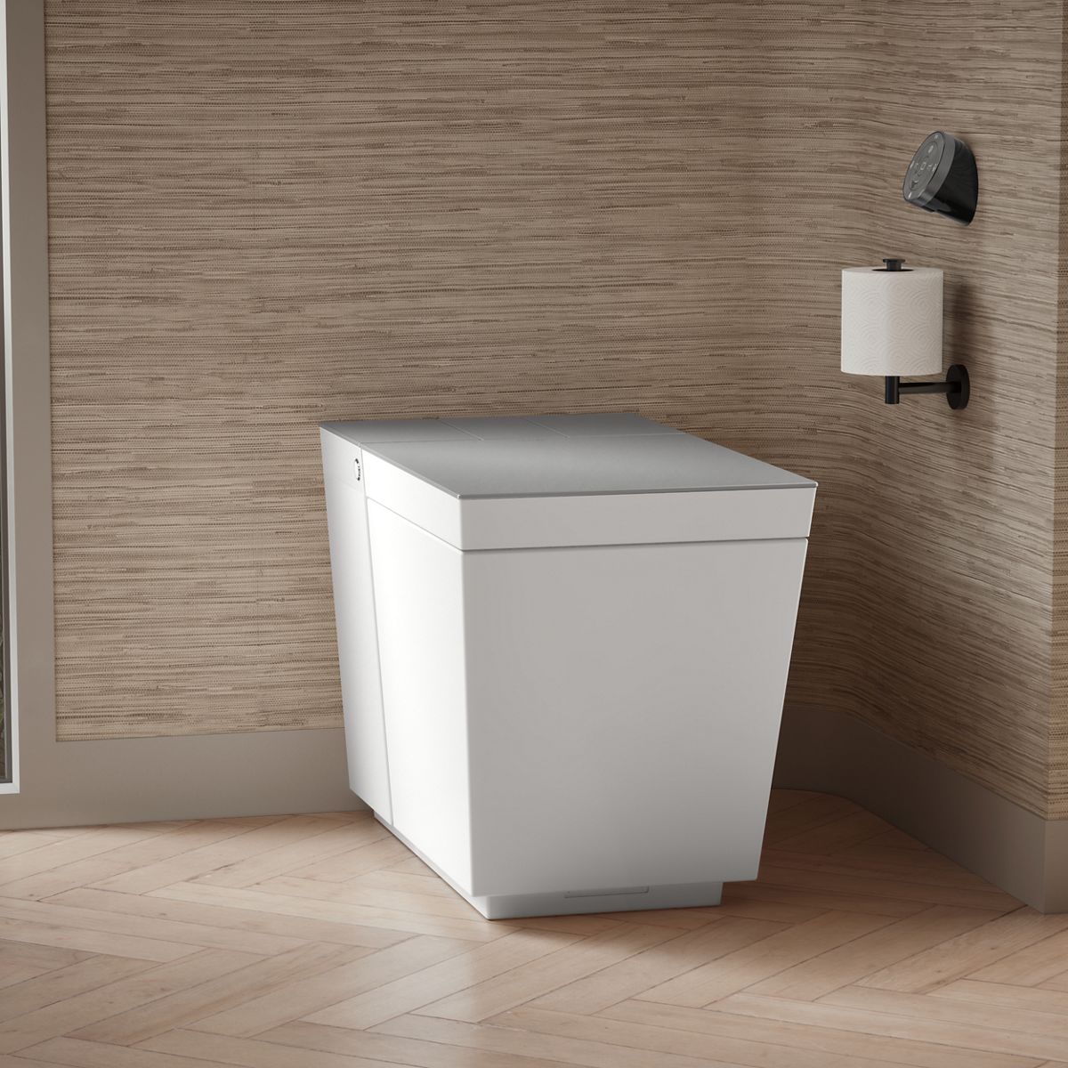 KOHLER Numi 2.0 Blanca Altura de silla alargada de doble descarga inteligente con cierre suave de 1 pieza Bidé 12 pulgadas Rough-In con certificación WaterSense de 1.0 GPF 30754-PA-0