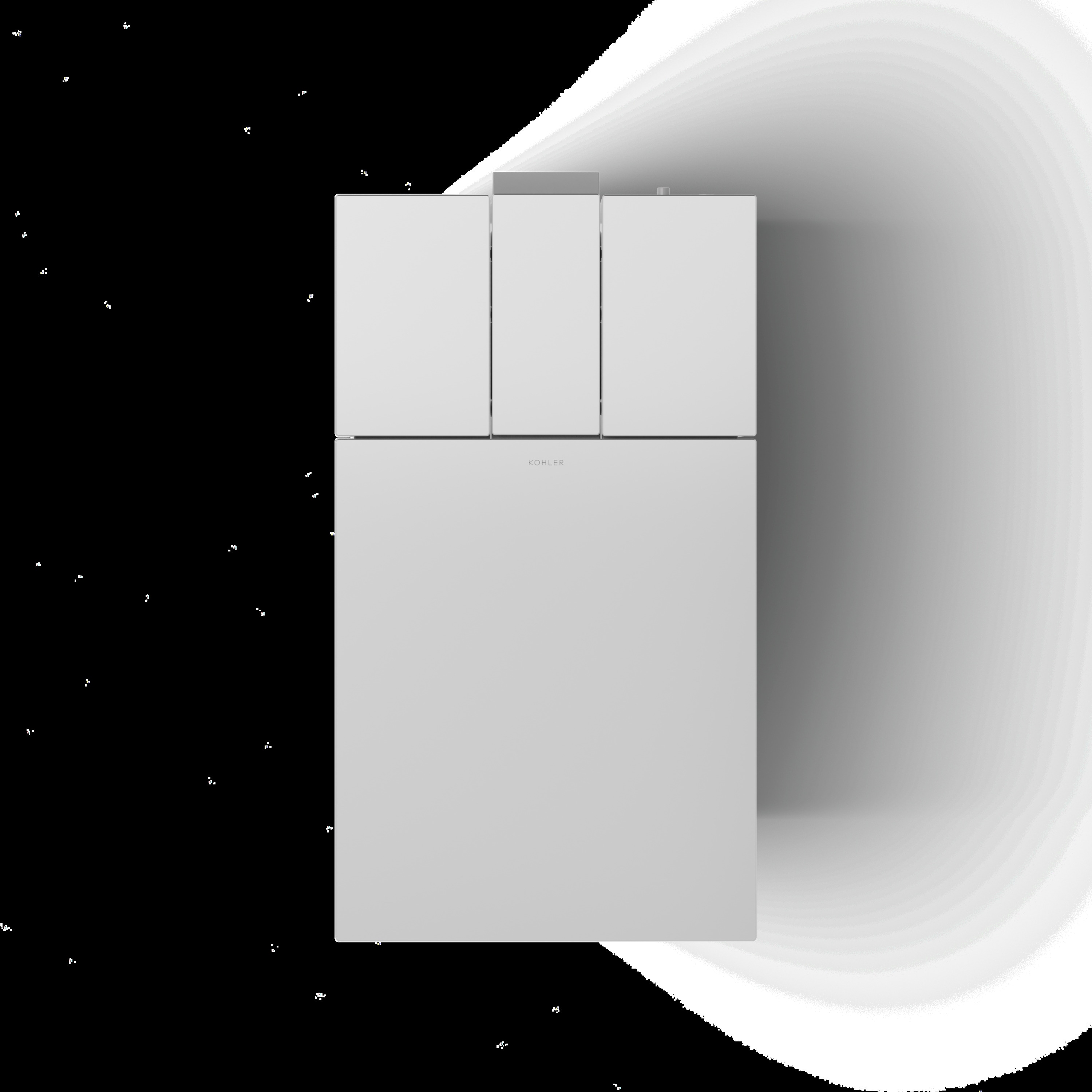KOHLER Numi 2.0 Blanca Altura de silla alargada de doble descarga inteligente con cierre suave de 1 pieza Bidé 12 pulgadas Rough-In con certificación WaterSense de 1.0 GPF 30754-PA-0