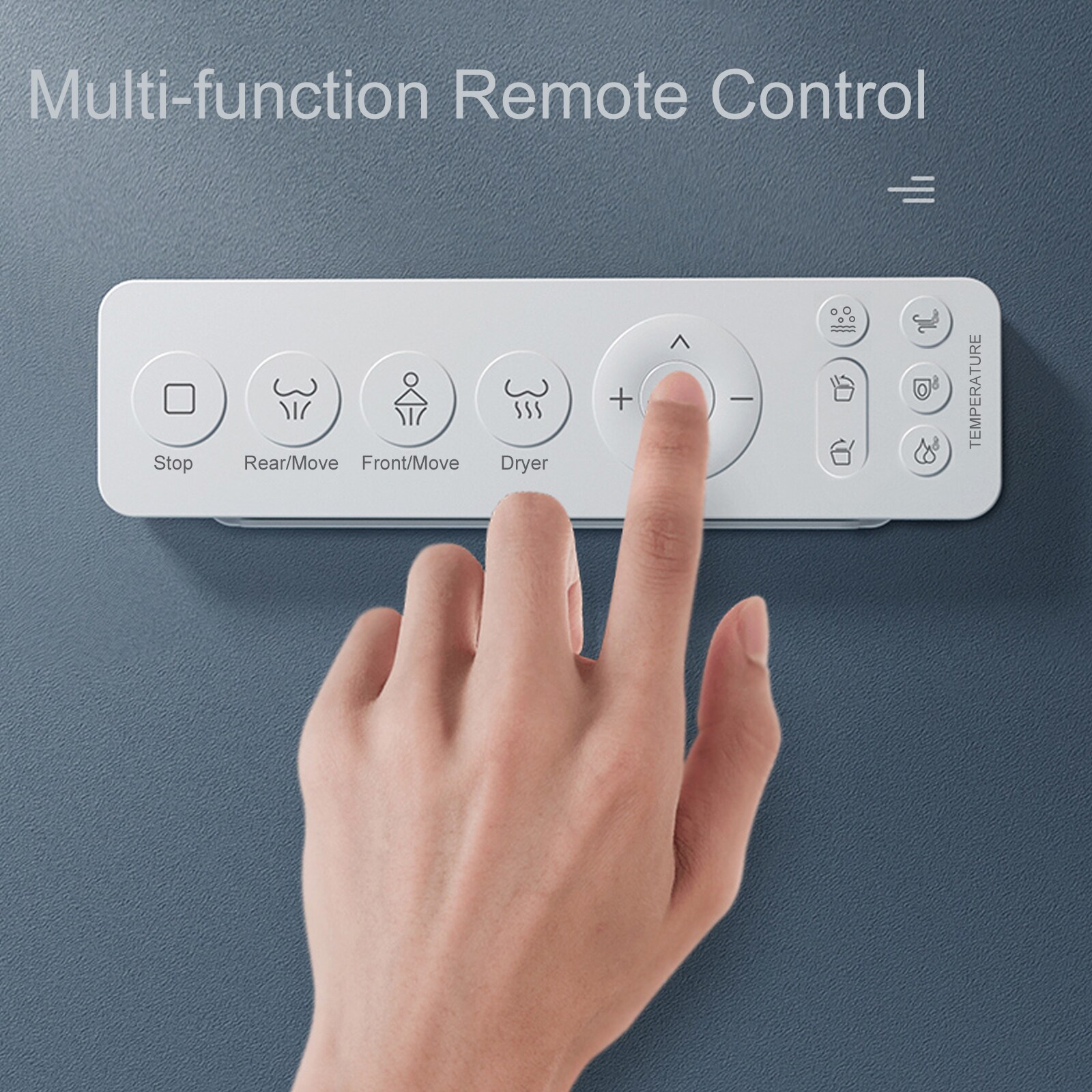 Mondawe Blanco con Descarga Dual Elongado Altura Estándar Bidet Inteligente de 1 Pieza con Descarga de 12 pulgadas y 1.28 GPF MD-JP-09921