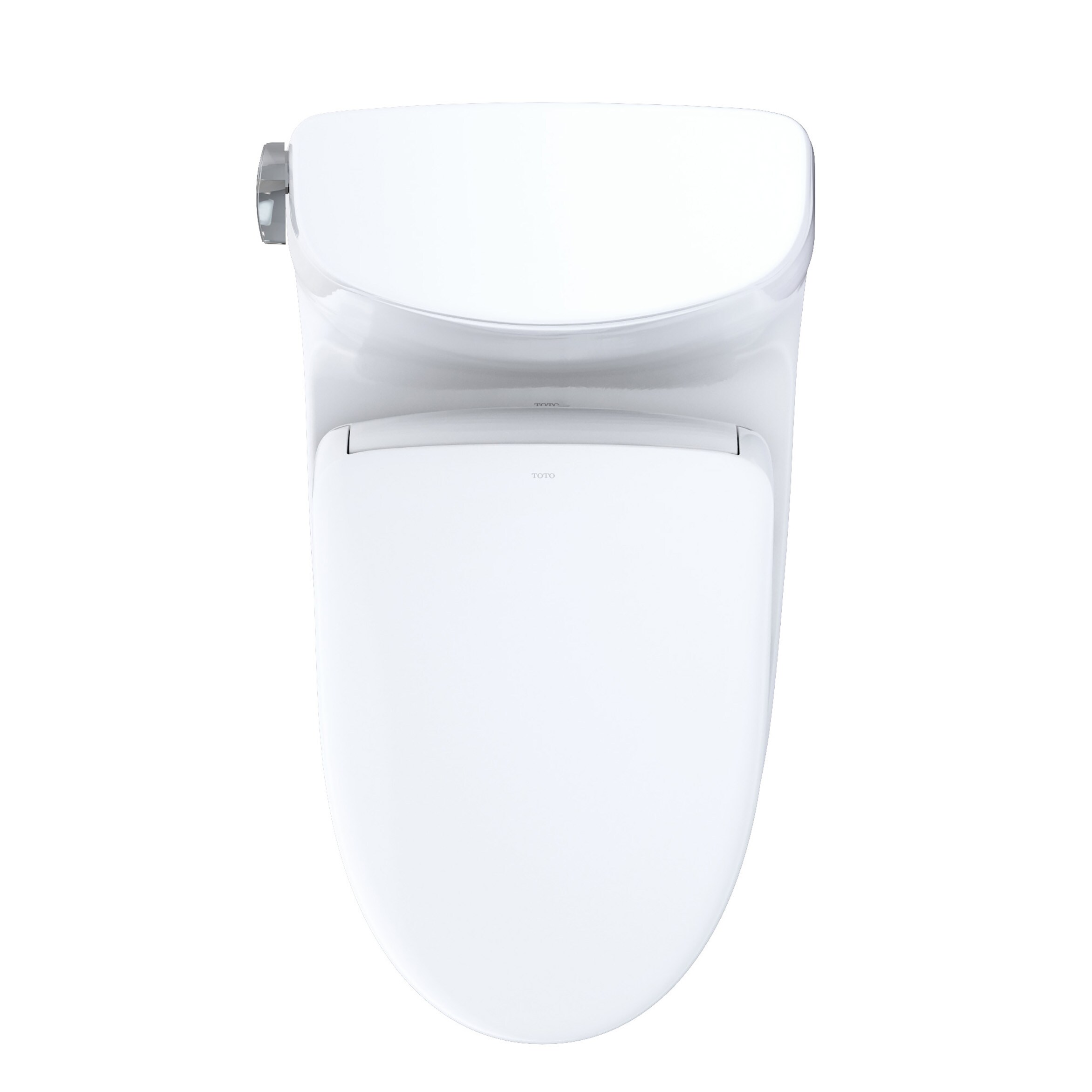 TOTO WASHLET+ Blanco Algodón Individual alargado Altura estándar Cierre suave Taza de baño 1 pieza Inodoro con bidet 12 pulgadas de desalojo 1.28 GPF MW6144736CEFG-01
