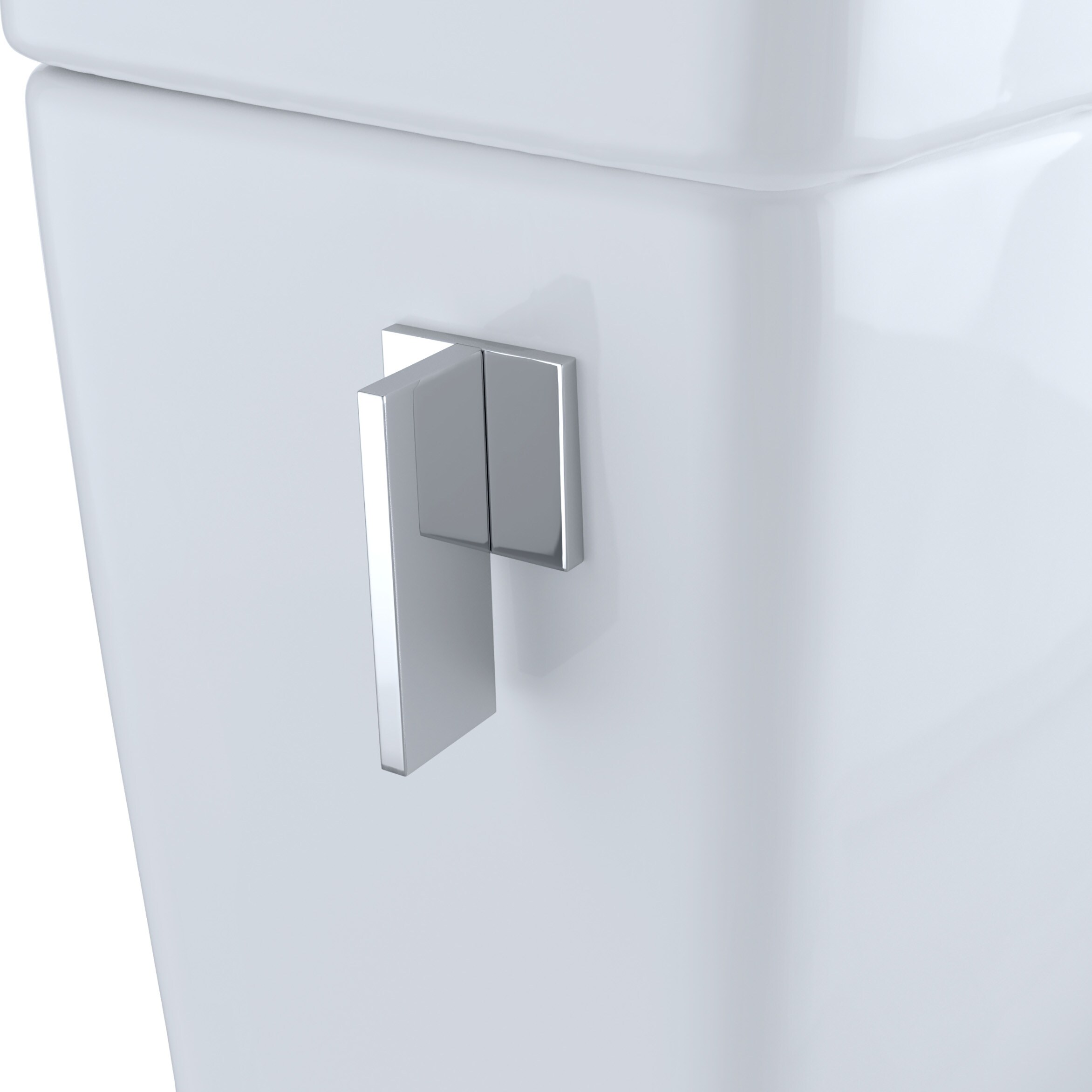 Bidet de una sola pieza con cierre suave en blanco de algodón y altura de silla alargada.