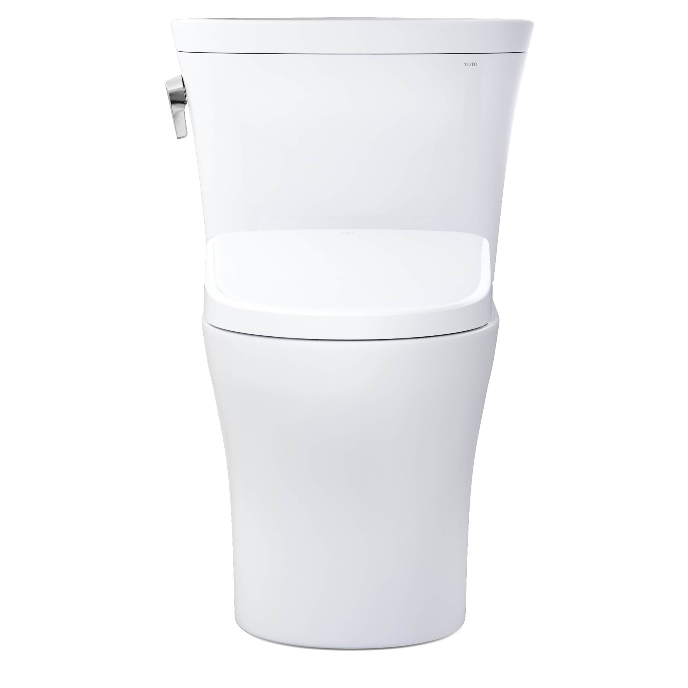 TOTO Aquia Blanco Algodón Bidet de Altura de Silla alargada de Doble Descarga de 2 Piezas a 12 pulgadas de Empotrable y 1.28 GPF MW4484726CEMFGN-01.