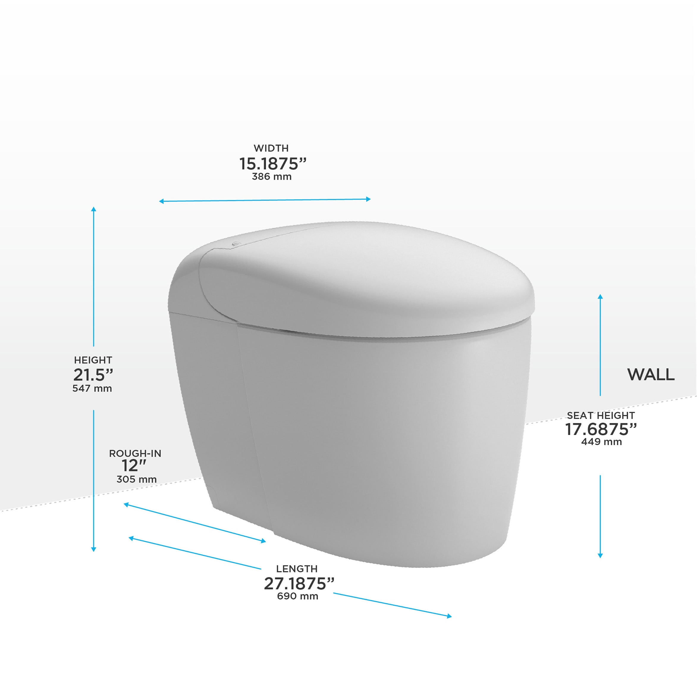 Inodoro TOTO Neorest Blanco Algodón sin Contacto, Altura de Silla Alargada con Cierre Suave, un Solo Cuerpo con Bidé 12 pulgadas Rough-in etiquetado WaterSense 1.6 GPF MS8341CUMFG-01