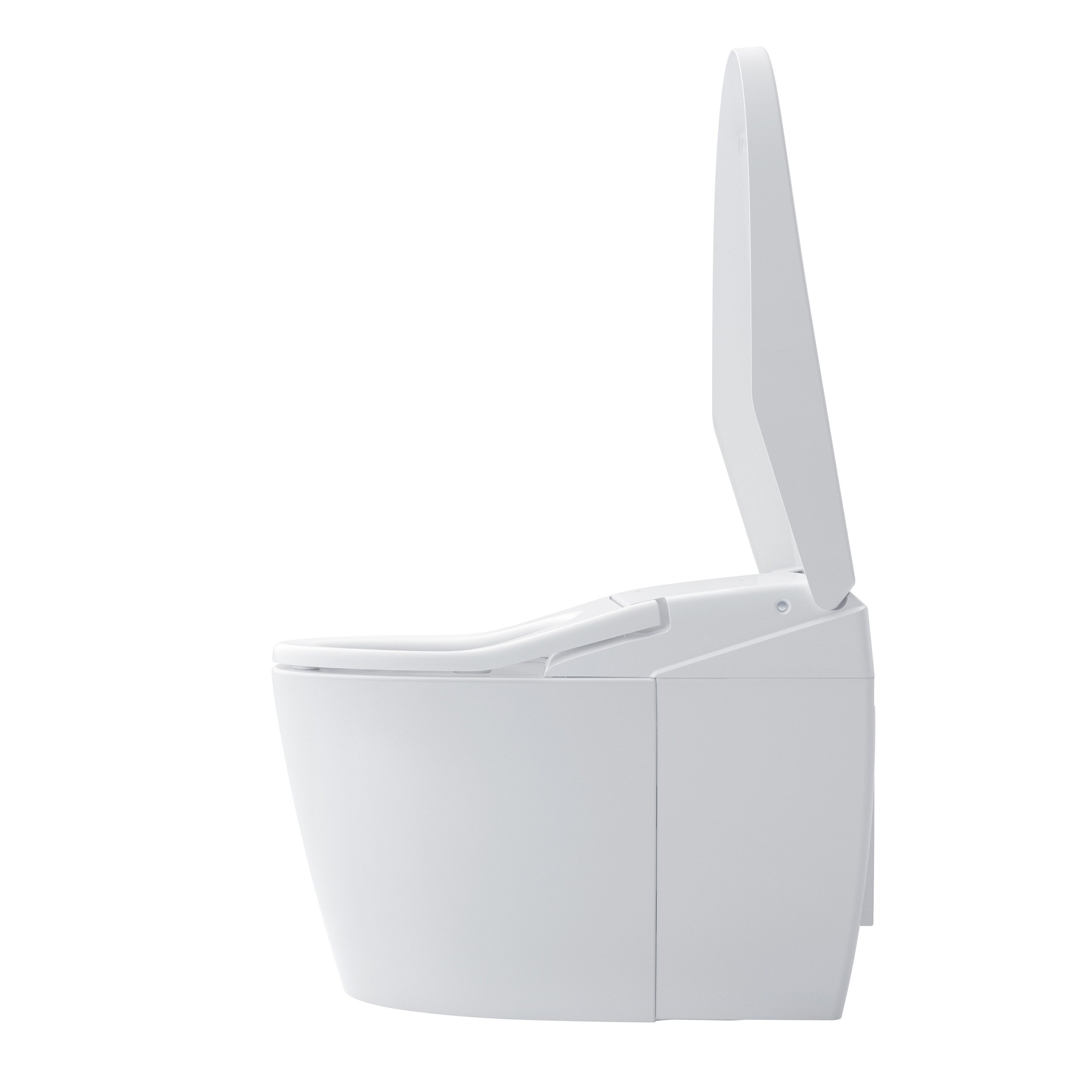 Trono de bidé Neorest en color blanco algodón con descarga sin contacto, altura de silla alargada, cierre suave, 1 pieza y 12 pulgadas de áspero en WaterSense etiquetado de 1.6 GPF (por sus siglas en inglés). MS8551CUMFG-01